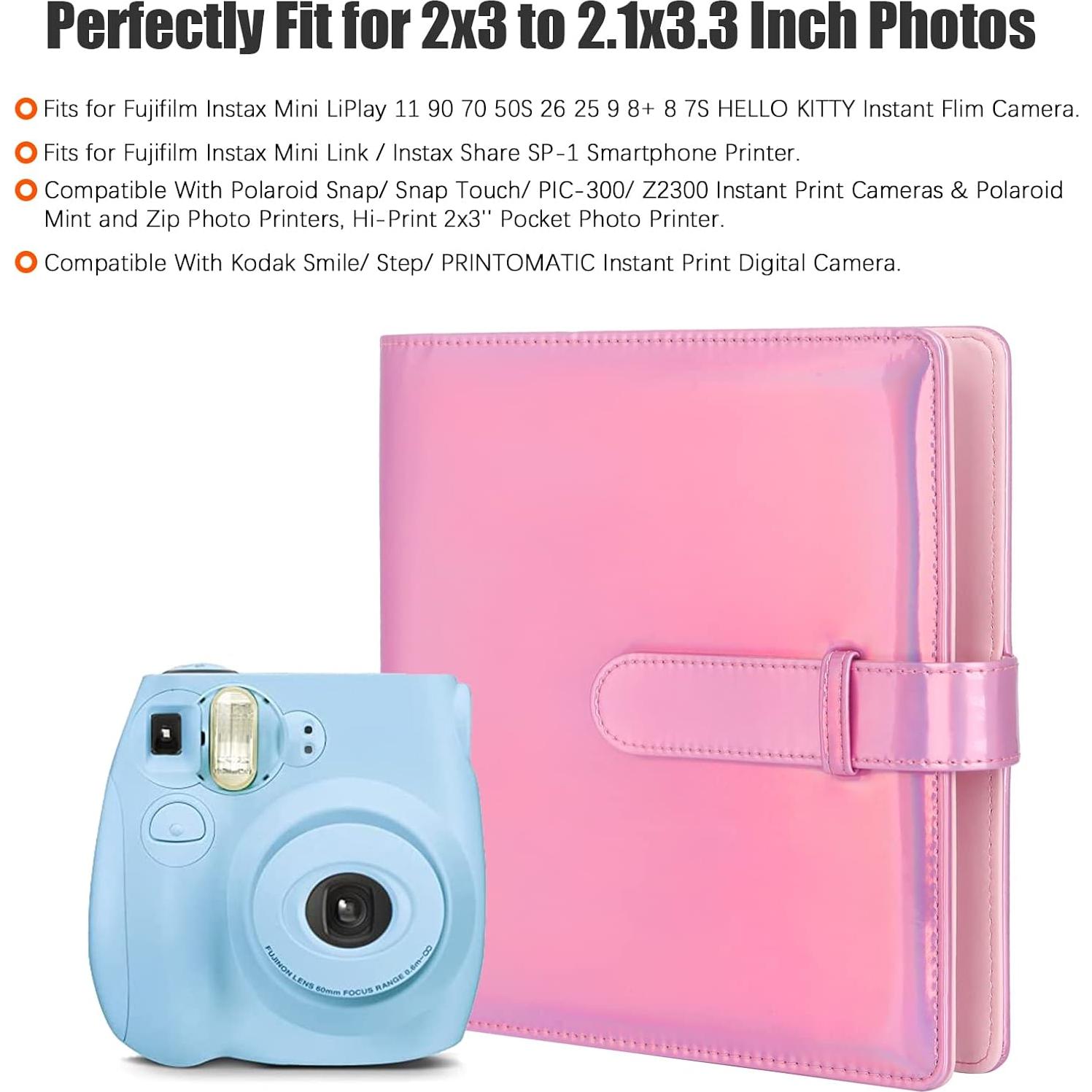 Álbum de Fotos Veicevol 256 Bolsillos para Fujifilm Instax Mini