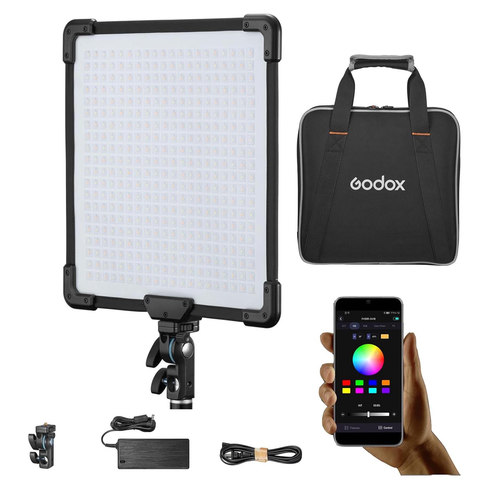 Panel de Luz LED Godox FH50Bi Flexible 2800-6500K CRI97+