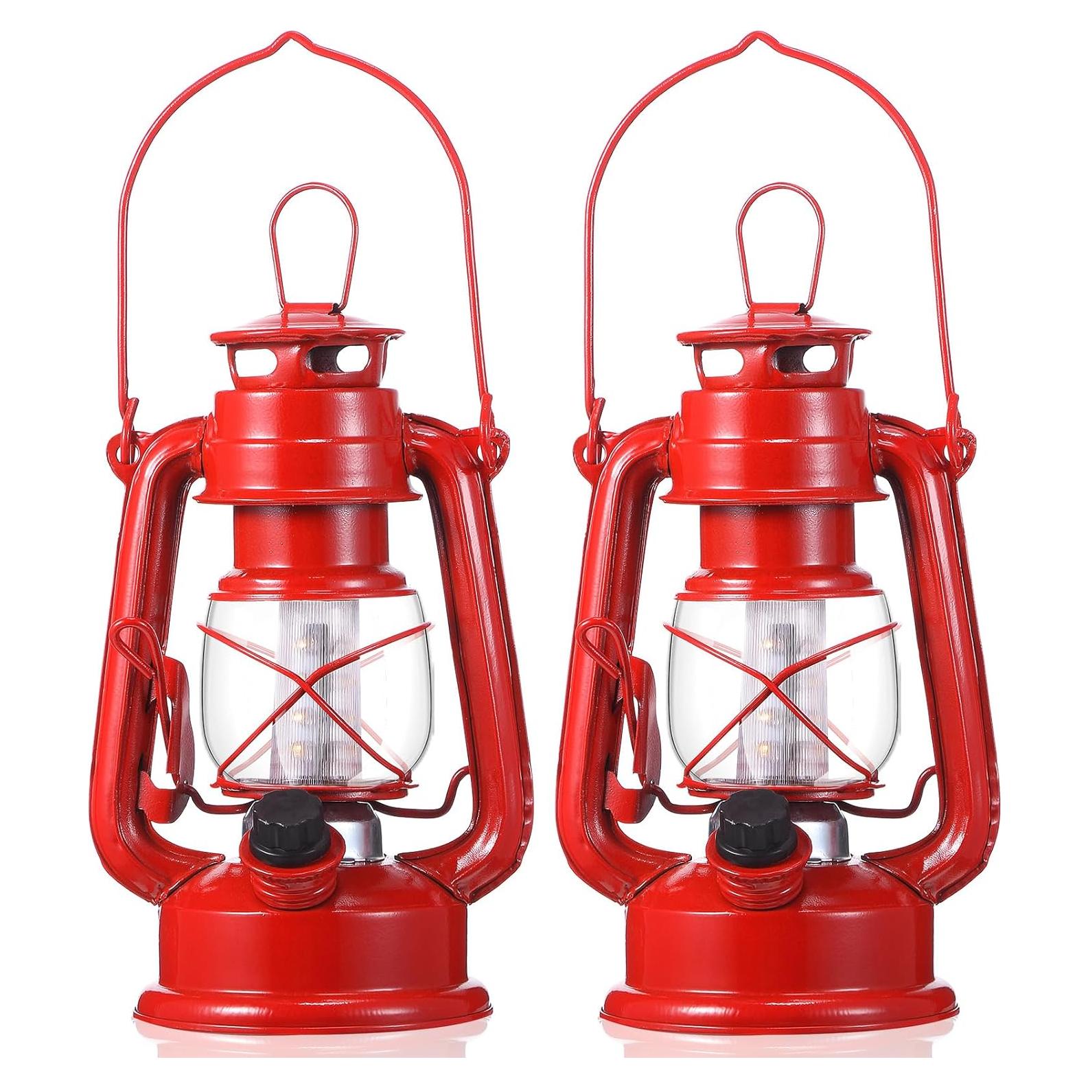 Lámpara de Tormenta LED Vintage Hortsun 20.32 cm - 2 Pzs