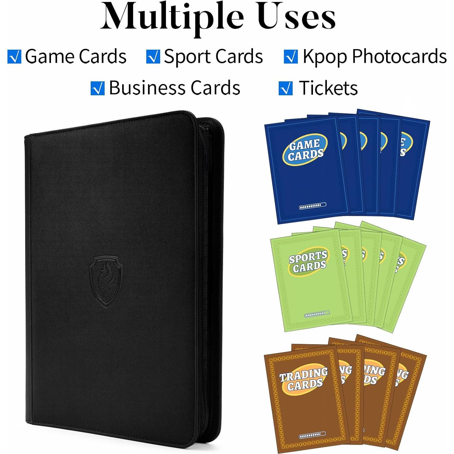 Álbum de Tarjetas Fabmaker 9 Bolsillos Rosa 360 Capacidad