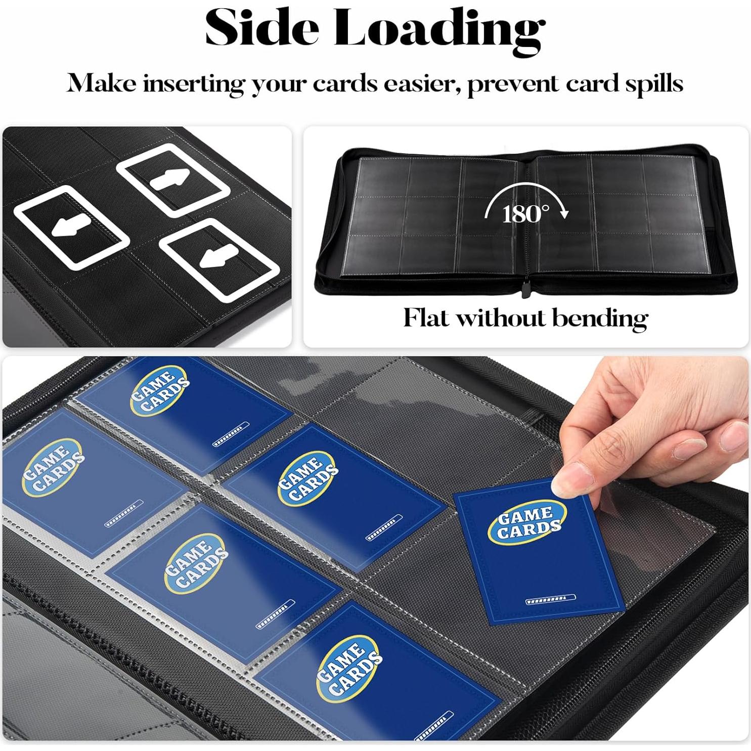 Álbum de Tarjetas Fabmaker 9 Bolsillos Rosa 360 Capacidad