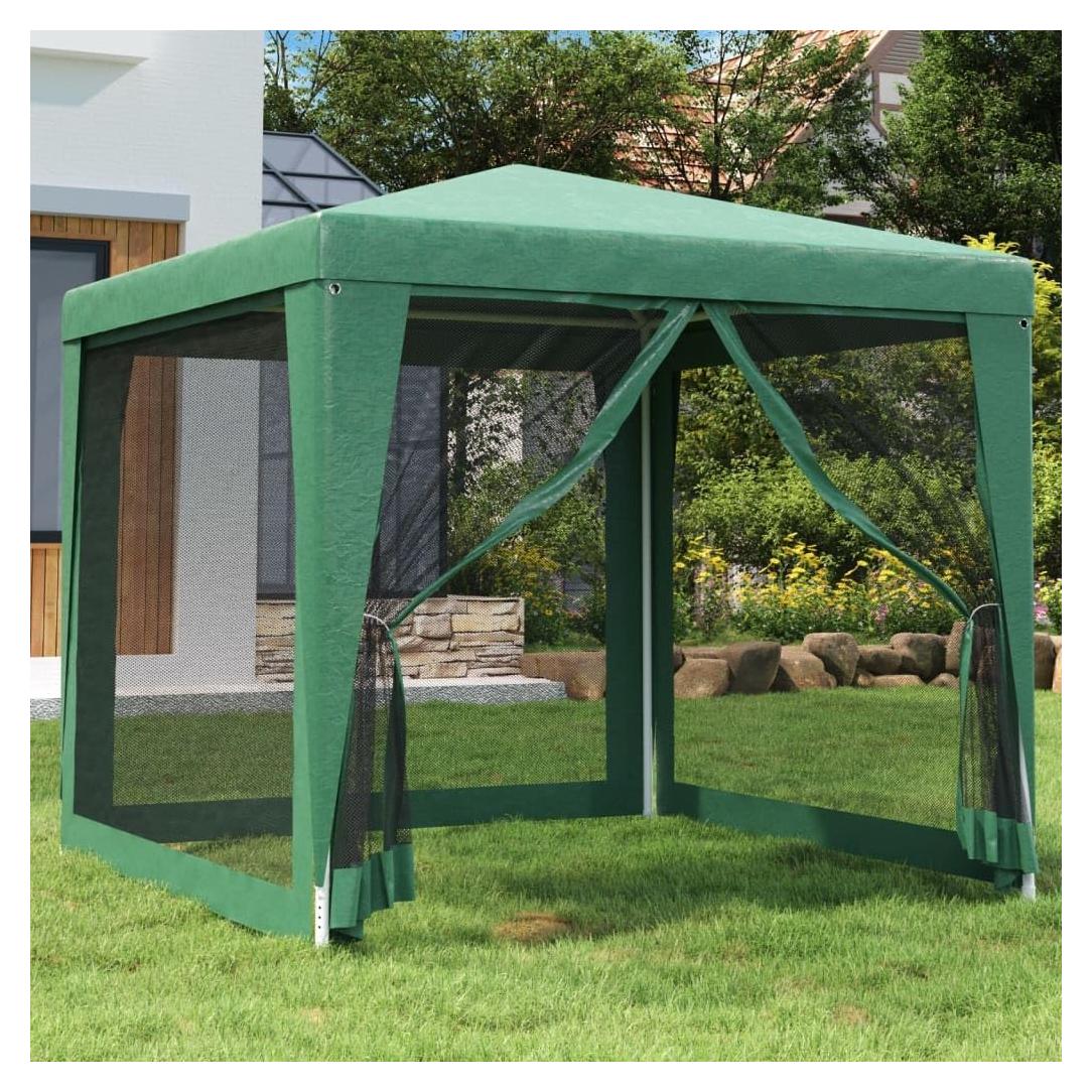 Carpa de Fiesta ANYCHOLE 2.5m x 2.5m con Paredes de Malla