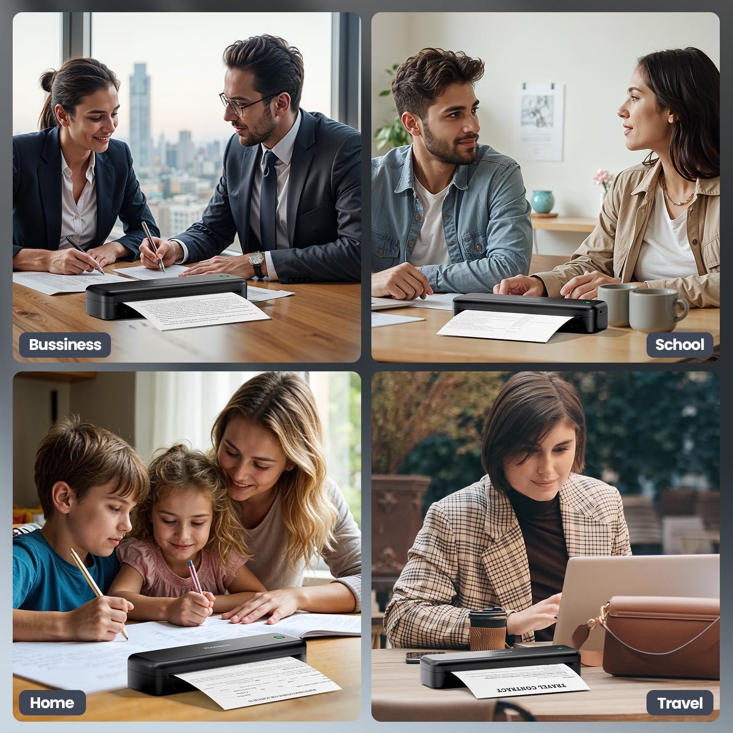 Impresora Portátil Phomemo M834 Inalámbrica 300 dpi A4