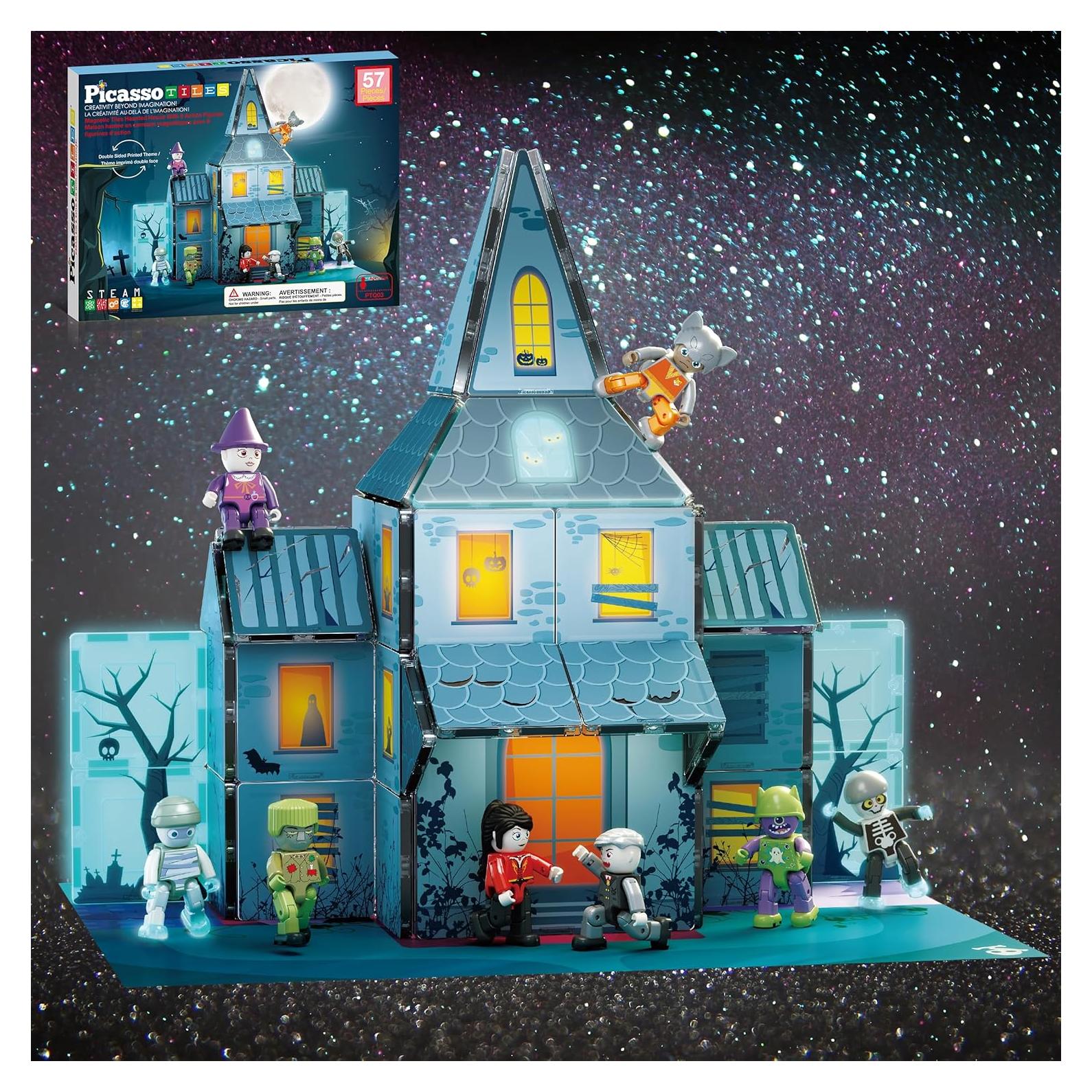 Bloques de Construcción Magnéticos Casa Embrujada PicassoTiles 8 Figuras