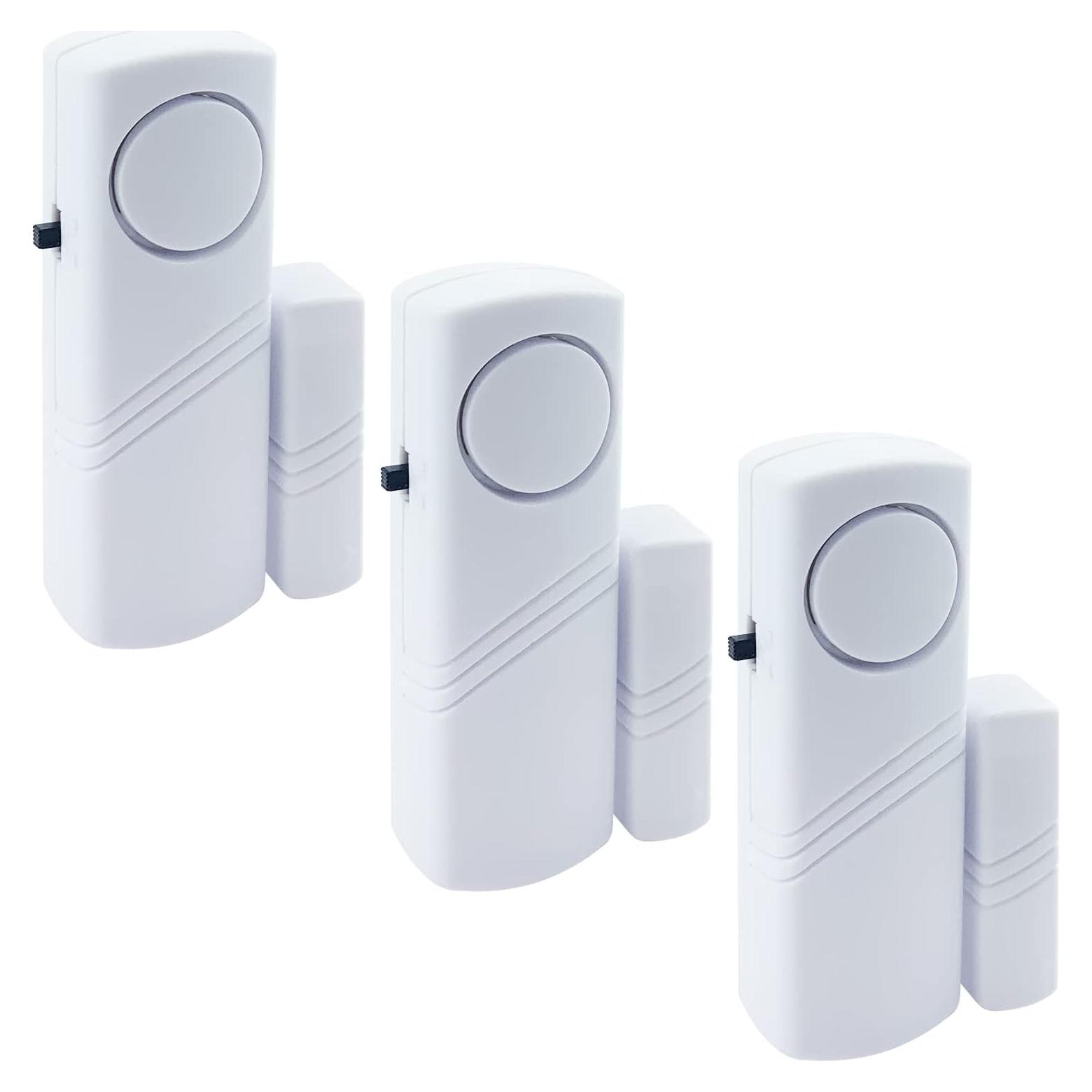 Alarma Inalámbrica Hiistar para Puerta y Ventana 90dB - Paquete de 3