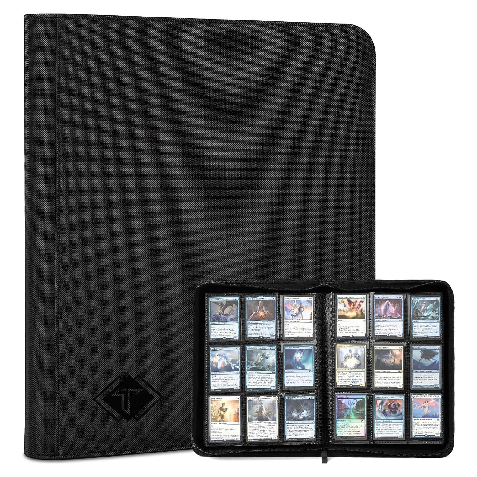 Carpeta de Cartas TiopLior 432 Bolsillos Negra con Cierre