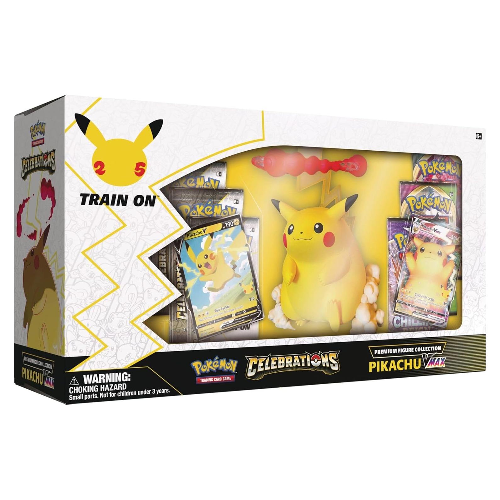 Colección Premium Figuras Celebraciones Pokémon TCG Pikachu VMAX
