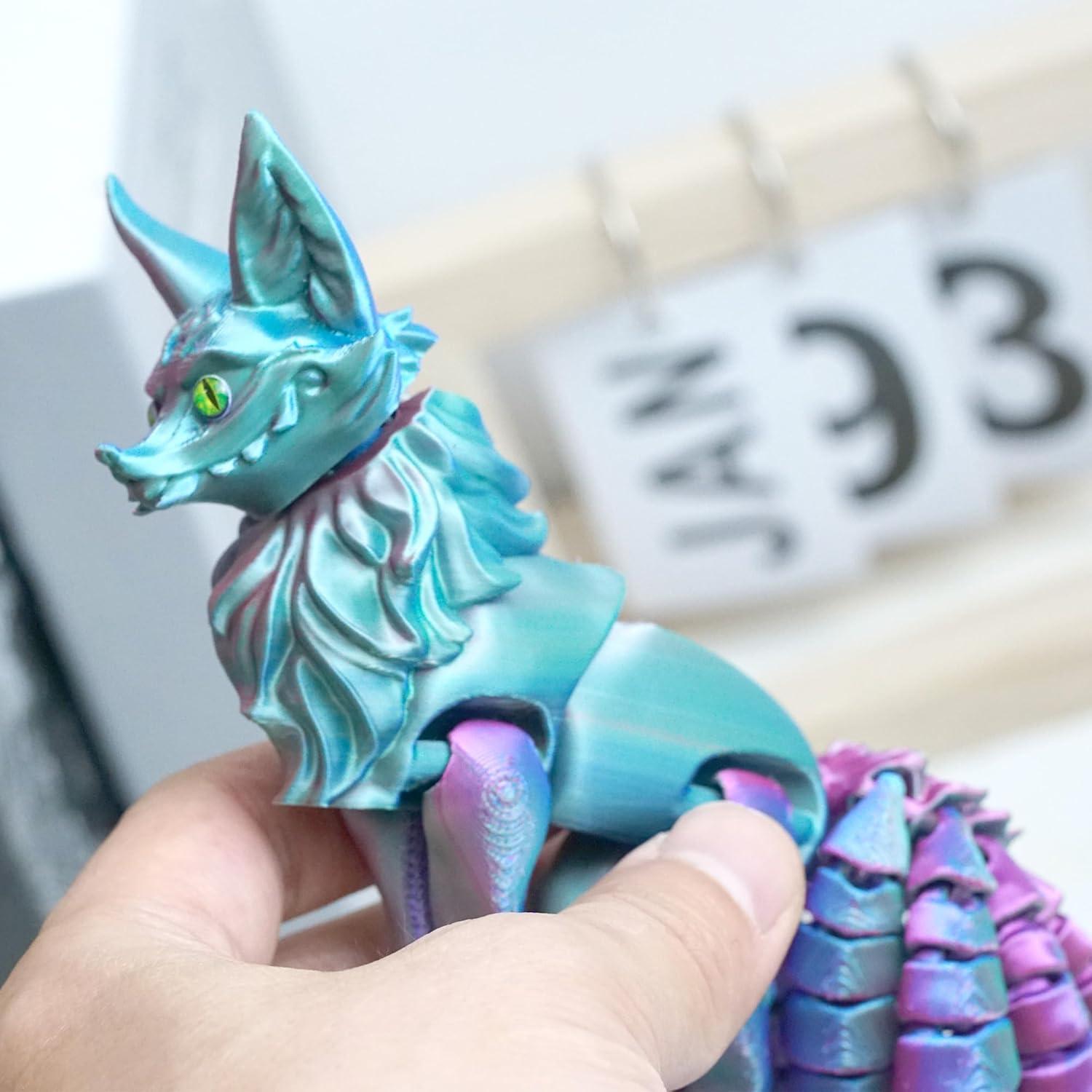 Modelo Zorro de Nueve Colas 3D Ceogoo 15.24x15.24x6.1cm