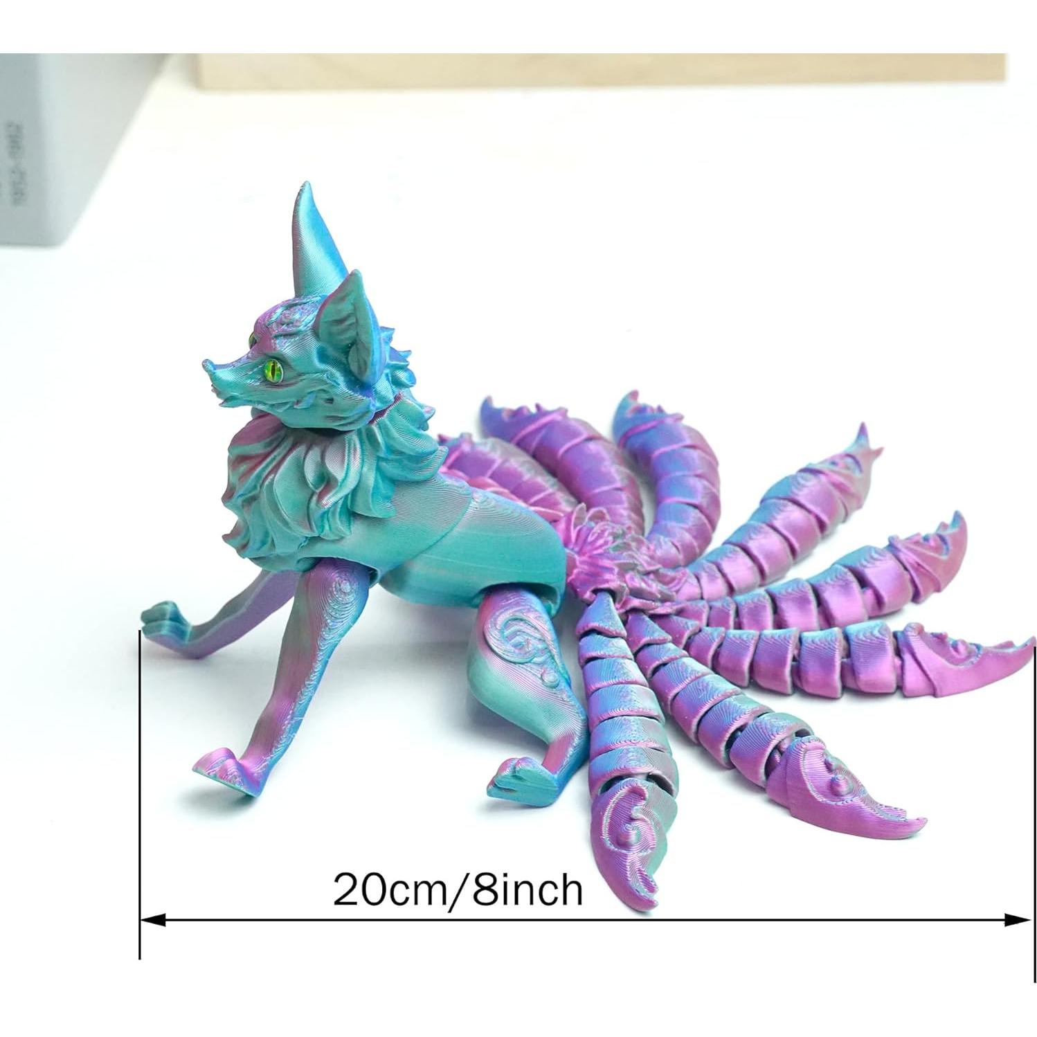 Modelo Zorro de Nueve Colas 3D Ceogoo 15.24x15.24x6.1cm