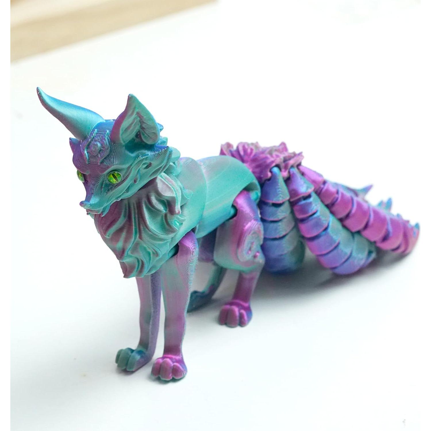 Modelo Zorro de Nueve Colas 3D Ceogoo 15.24x15.24x6.1cm