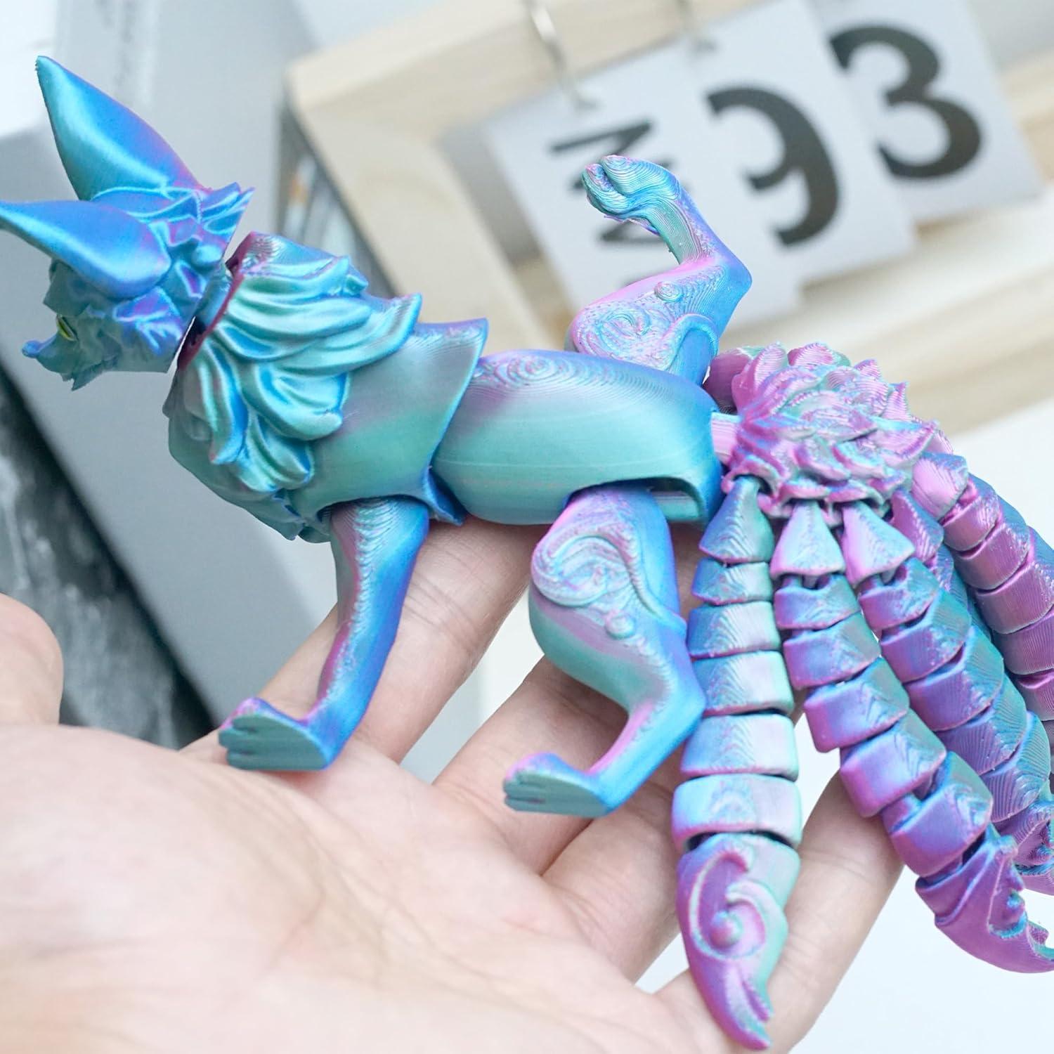 Modelo Zorro de Nueve Colas 3D Ceogoo 15.24x15.24x6.1cm