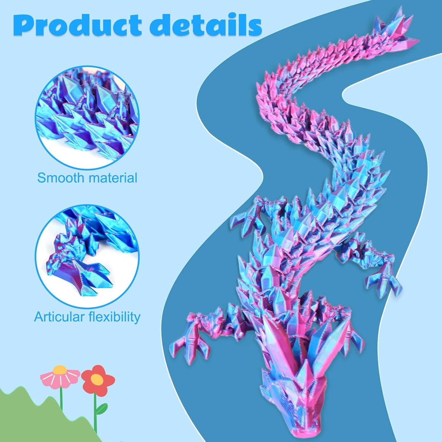 Huevos de Dragón Cinderwing3D + Dragón Articulado 12.7cm