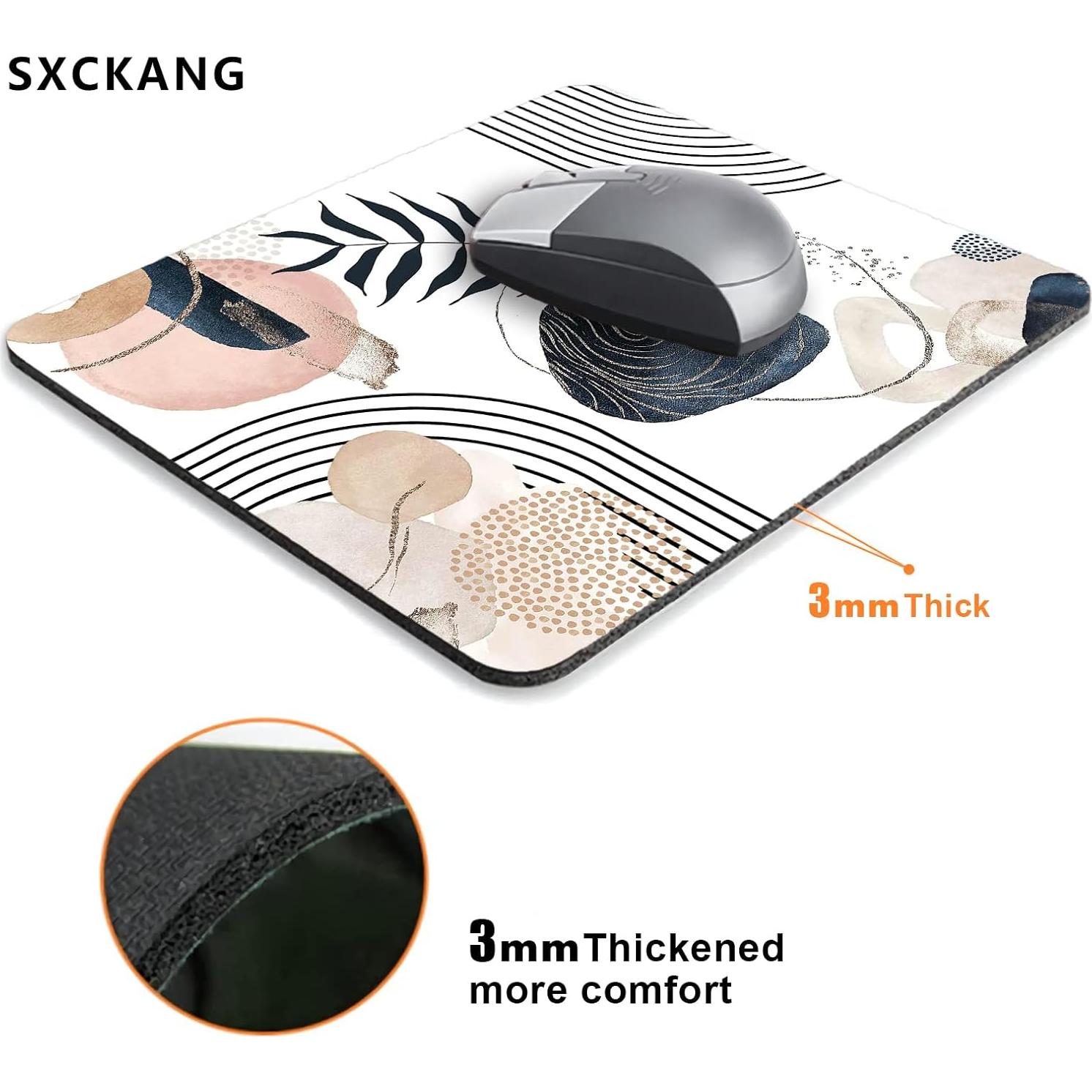 Alfombrilla de Ratón SXCKANG Boho Estético 24x20 cm Antideslizante