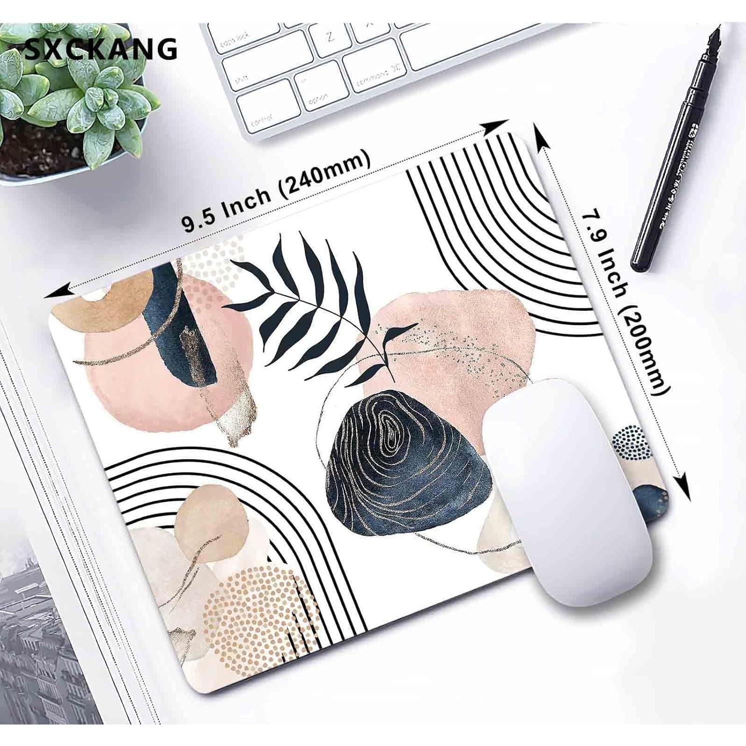 Alfombrilla de Ratón SXCKANG Boho Estético 24x20 cm Antideslizante