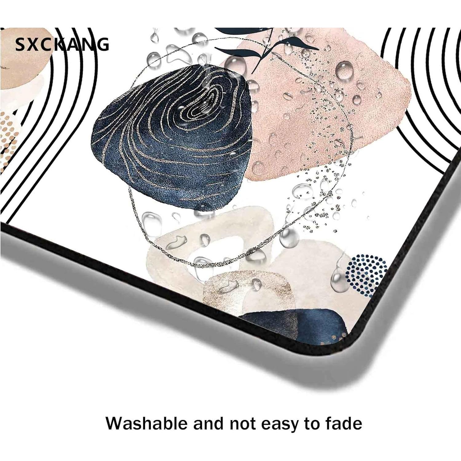 Alfombrilla de Ratón SXCKANG Boho Estético 24x20 cm Antideslizante