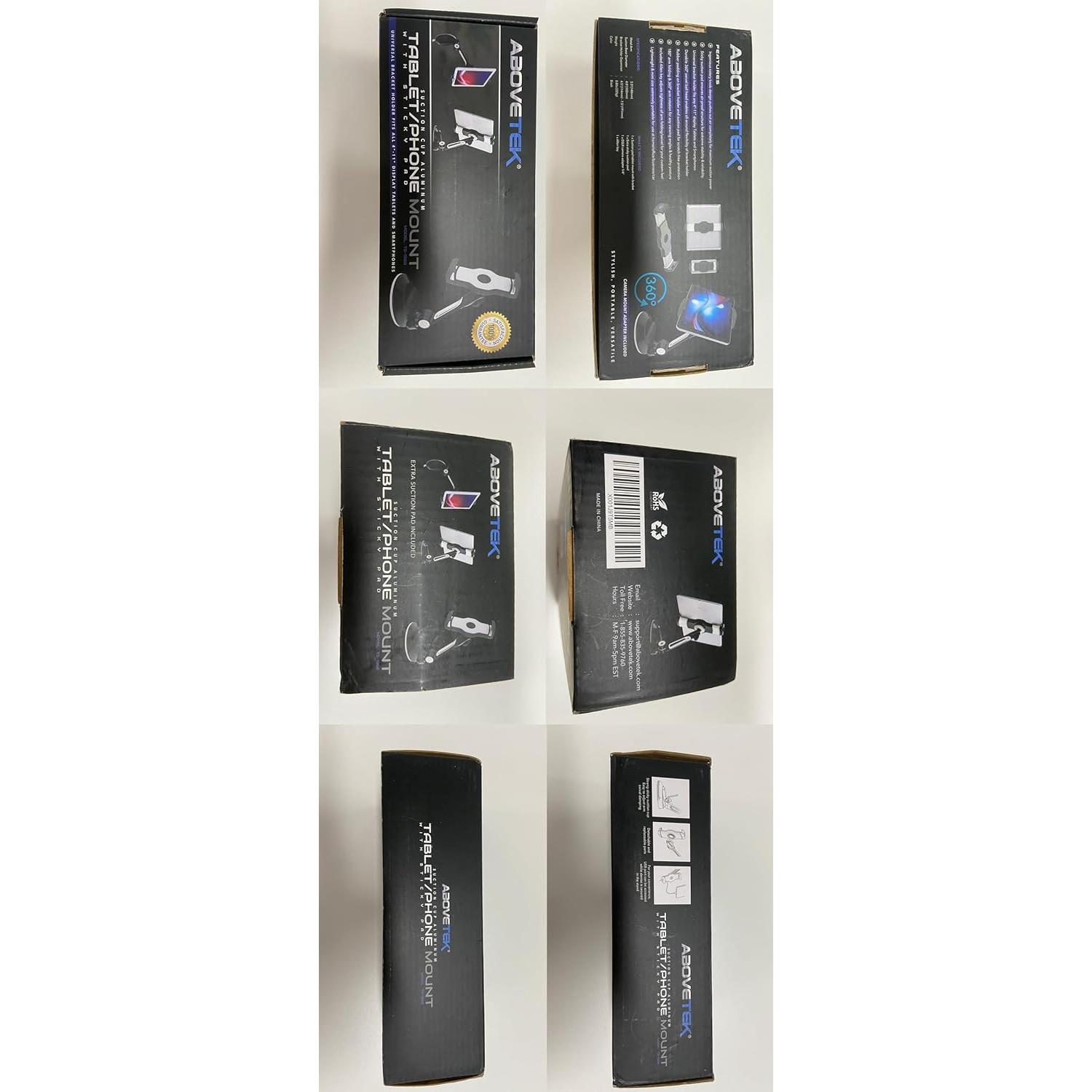 Soporte de Ventosa para iPad AboveTEK TS-136B Negro 4-11"