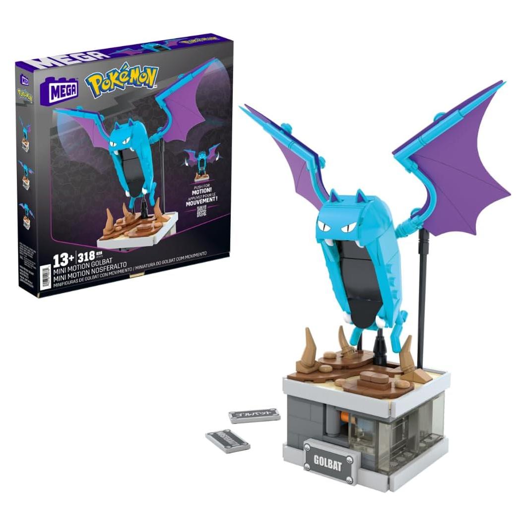 Set de Construcción Pokémon Golbat Mattel 313 Piezas 12,7 cm