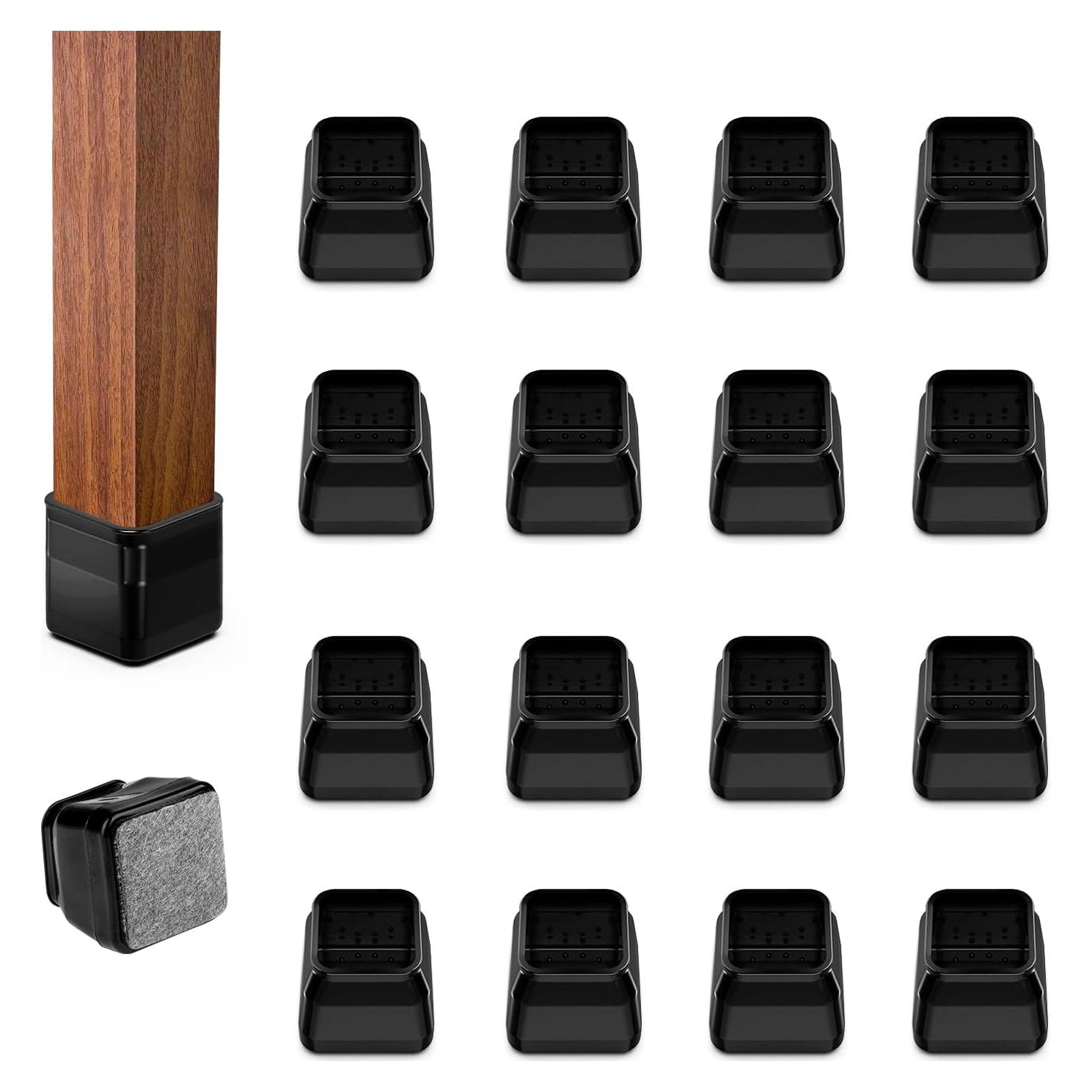 16 Protectores de Suelo para Patas de Sillas BAIPOK - Silicona y Fieltro