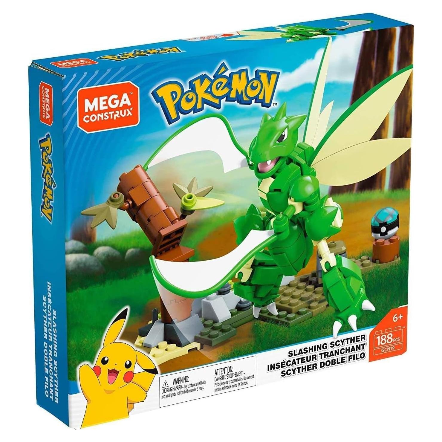 Mega Construx Pokemon Scyther 188 Piezas Juguete Construcción