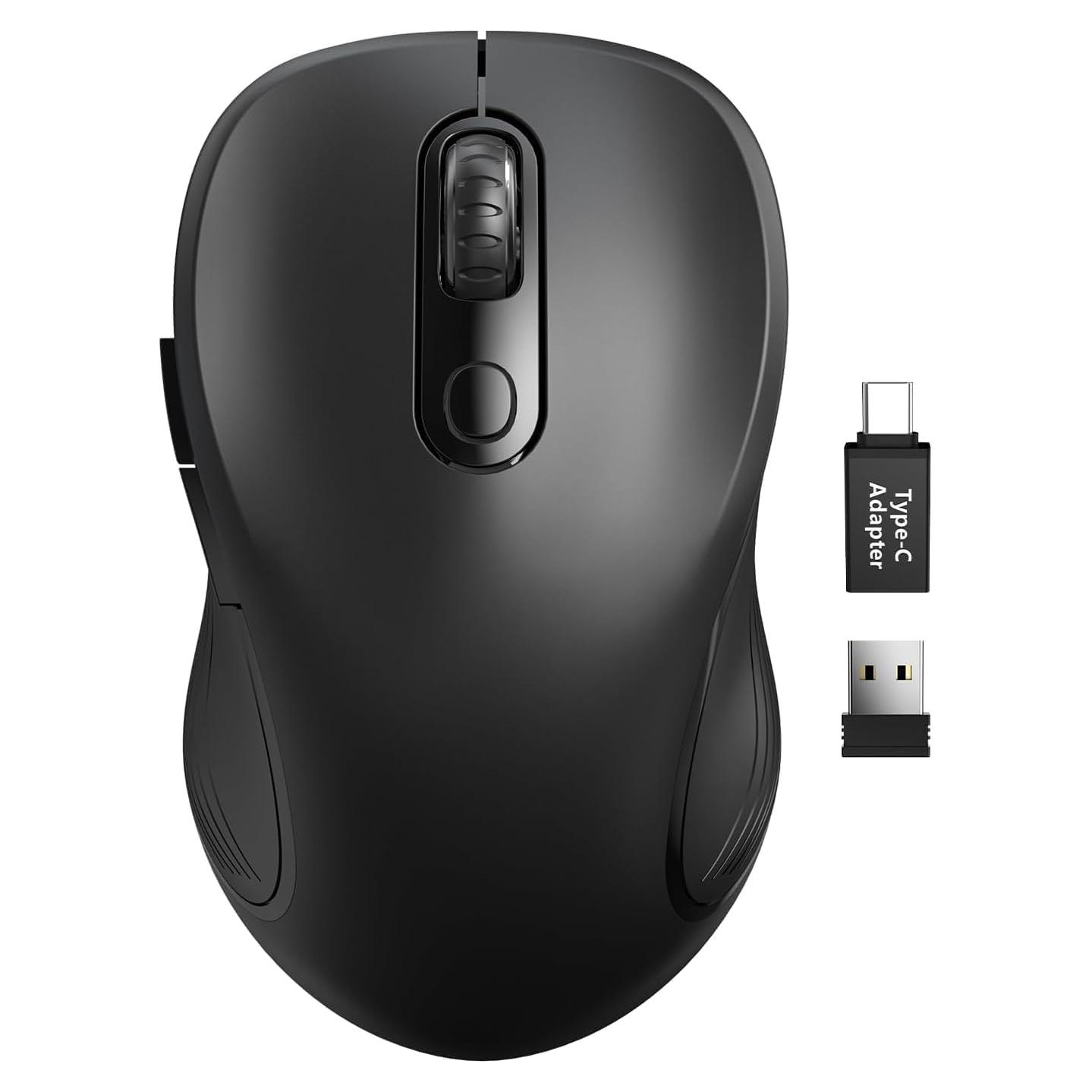 Mouse Inalámbrico Ergonómico Trueque USB 2.4GHz 6 Botones