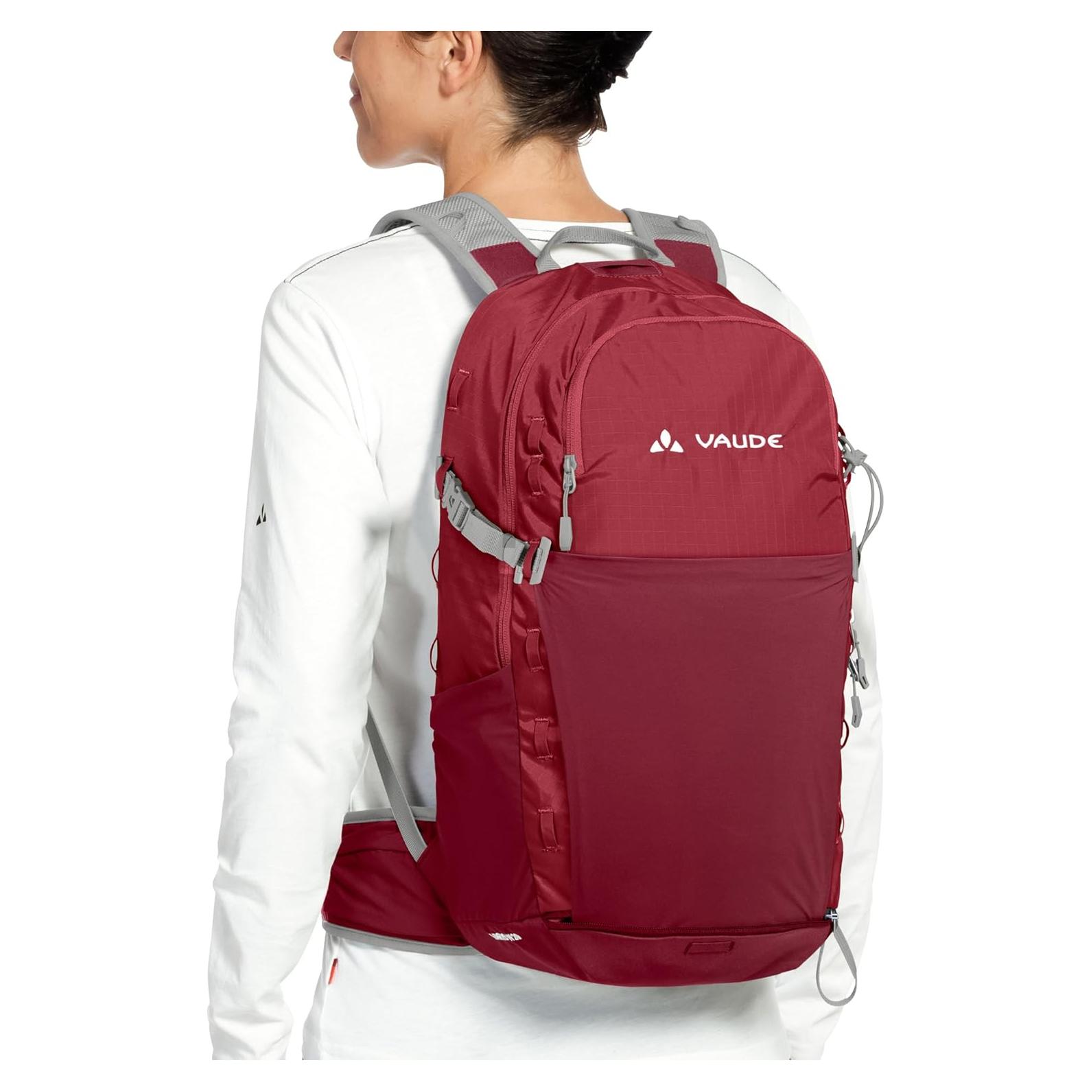Mochila Deportiva Varied 20 Vaude para Mujeres - Rojo Orquídea