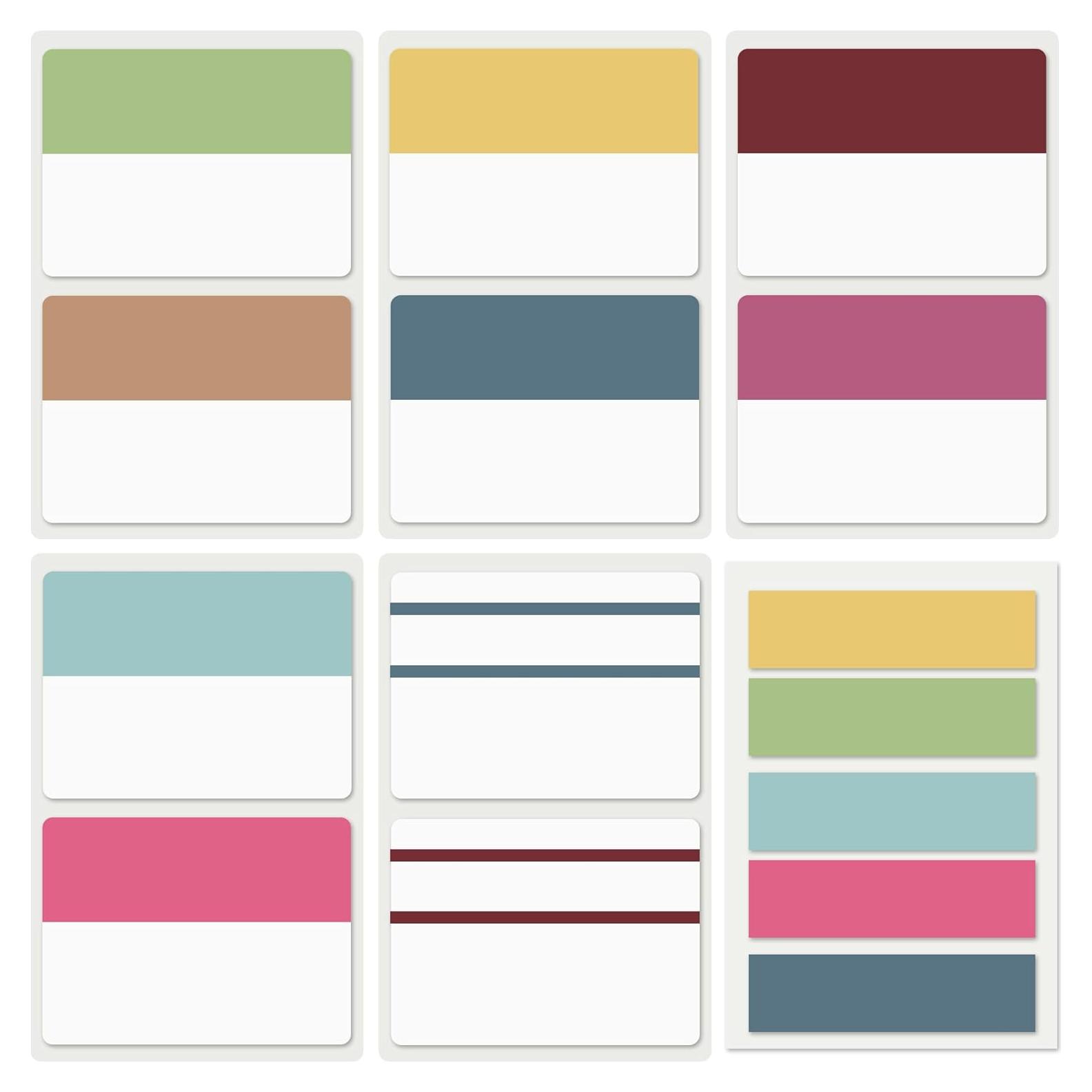 Pestañas Adhesivas ELII 300 Pcs 5.08x4.19 cm Colores Neón