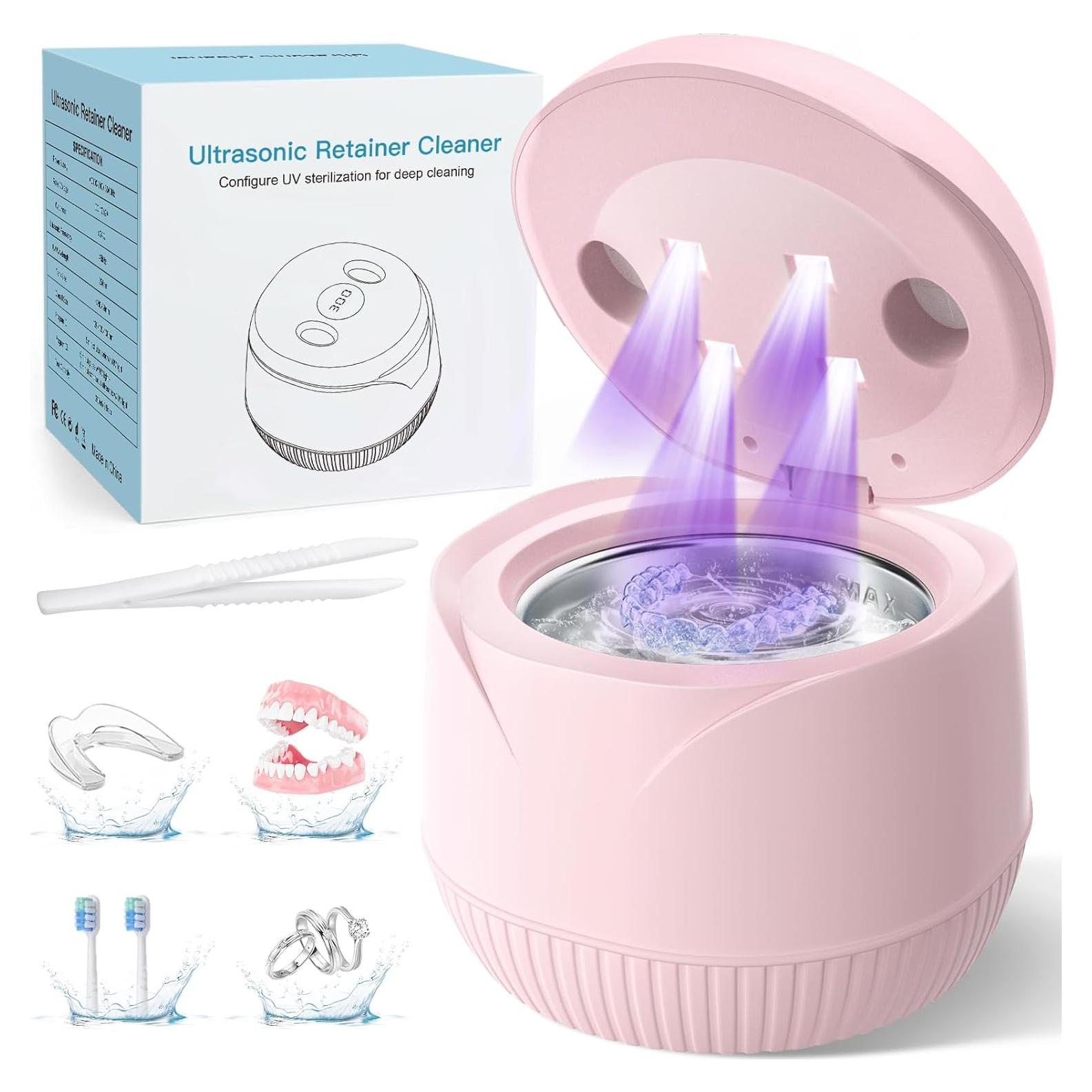 Limpiadora Ultrasónica de Retenedores UEOFEN 200ML Rosa