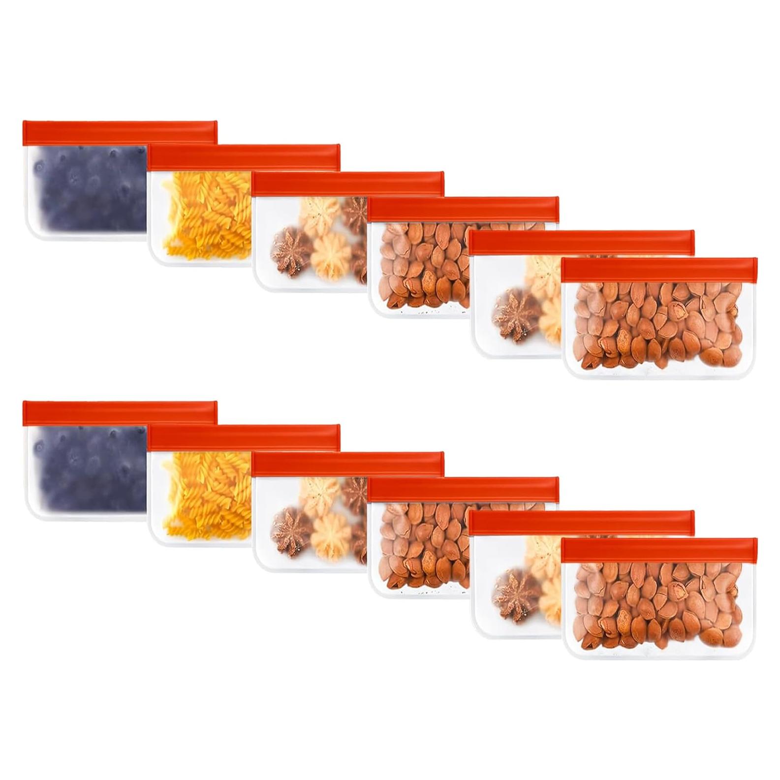 Bolsas de Almacenamiento de Snacks Genérica - 12 Piezas 17.8x12.7 cm