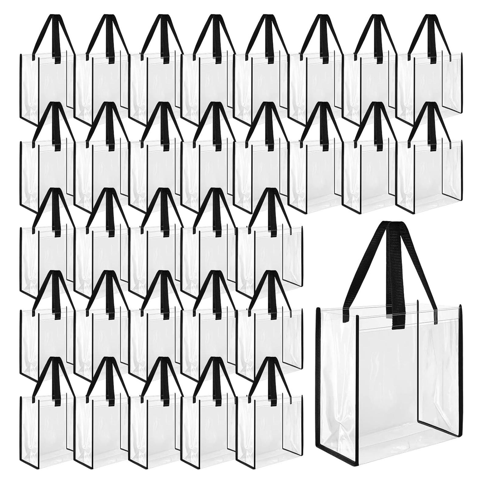 Bolsa Tote Transparente Eccliy 30 Piezas 30x30x15 cm