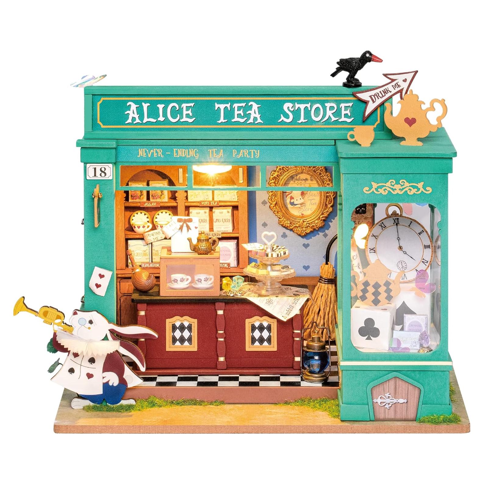 Kit Casa Miniatura Rolife Alicia con LED 21.5x17.8x19.1 cm