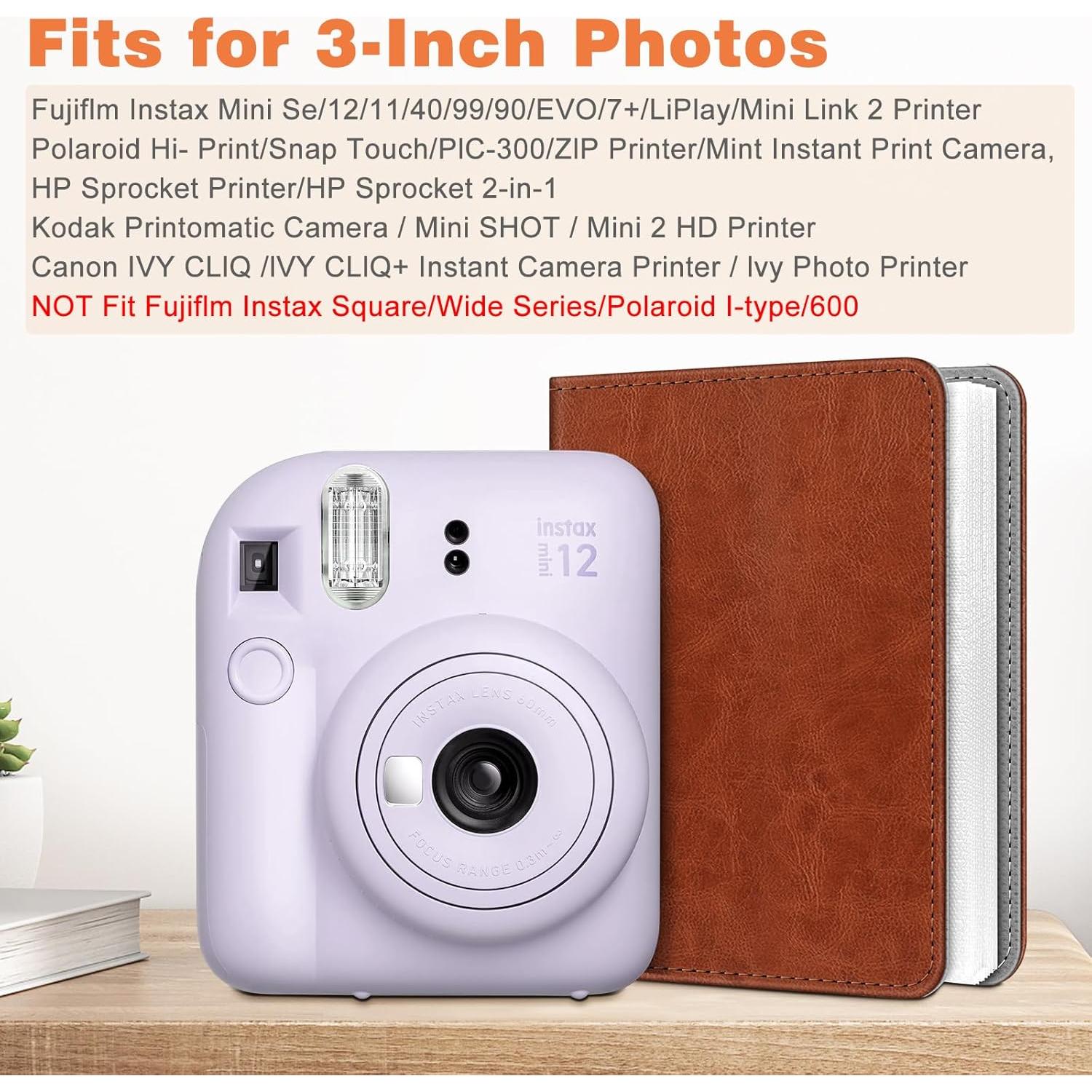 Álbum de Fotos Fintie Instax Mini 104 Bolsillos Marrón