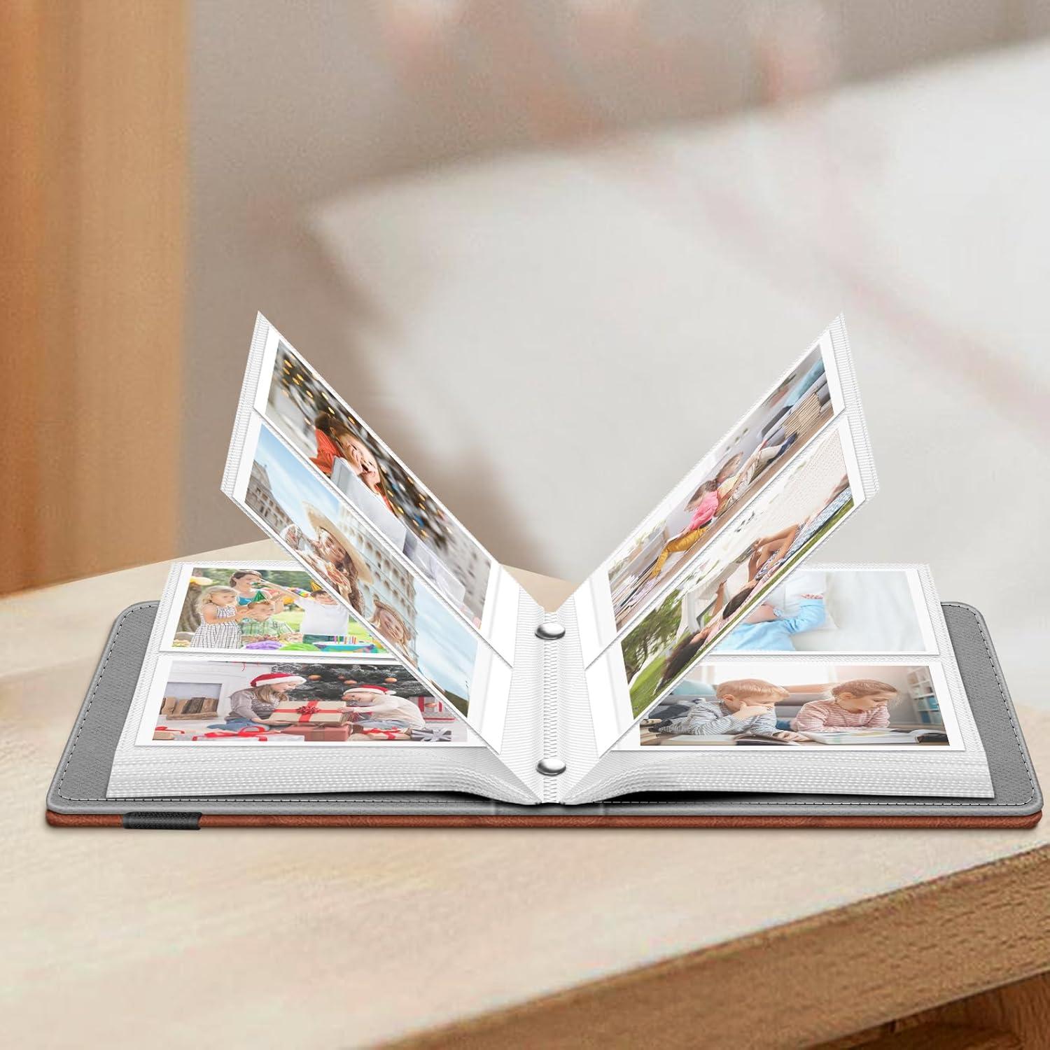 Álbum de Fotos Fintie Instax Mini 104 Bolsillos Marrón