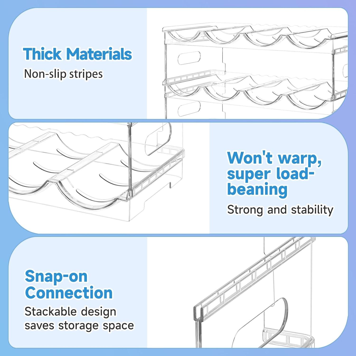 Organizador de Botellas de Agua Amaoot 8 Botellas Apilable