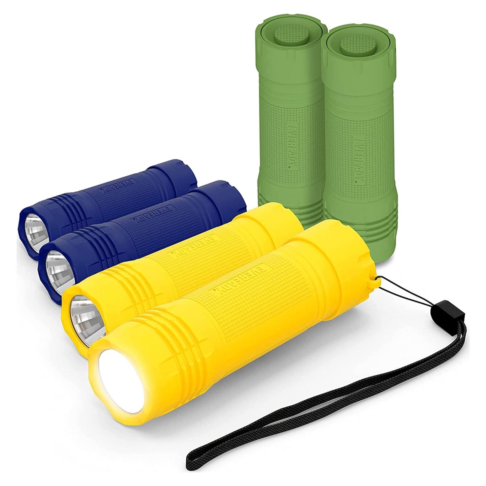 Paquete de 6 Linternas LED Eveready, Brillantes y Compactas