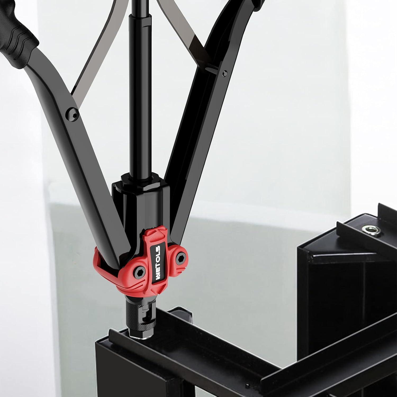 Herramienta de Tuerca Remachada WETOLS 17" con 11 Mandriles