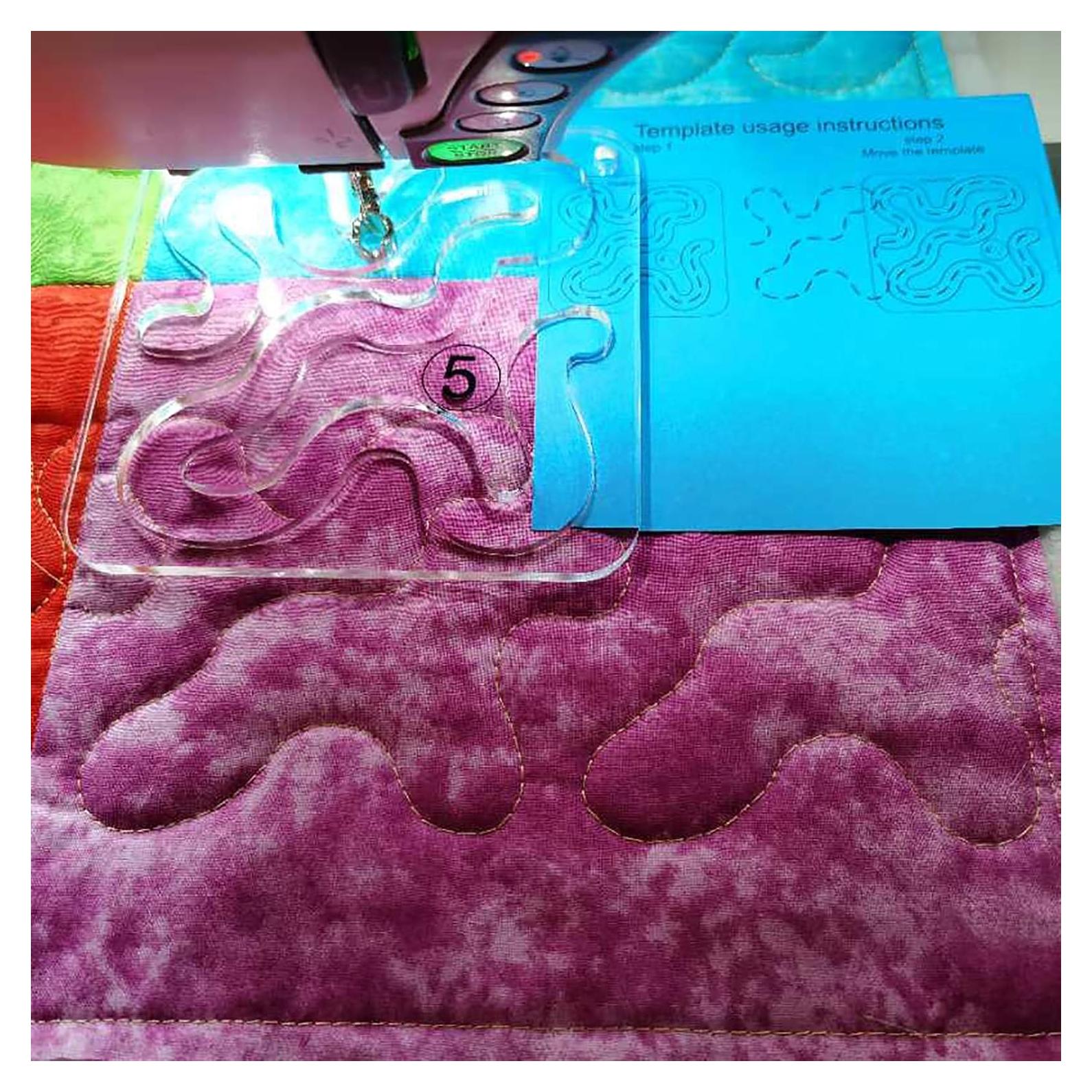 Plantilla de Acolchado a Máquina Bequilter Meander 12.2cm