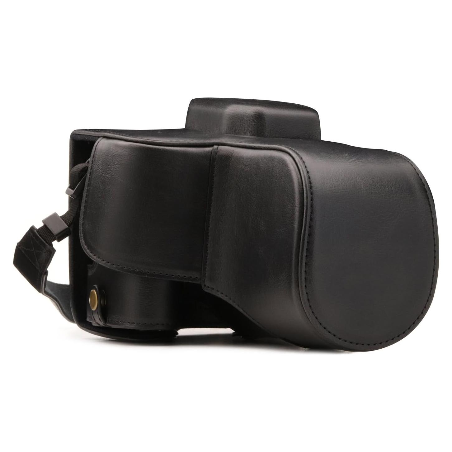 Funda de Cuero MegaGear para Canon EOS Rebel SL3, SL2, Kiss X9