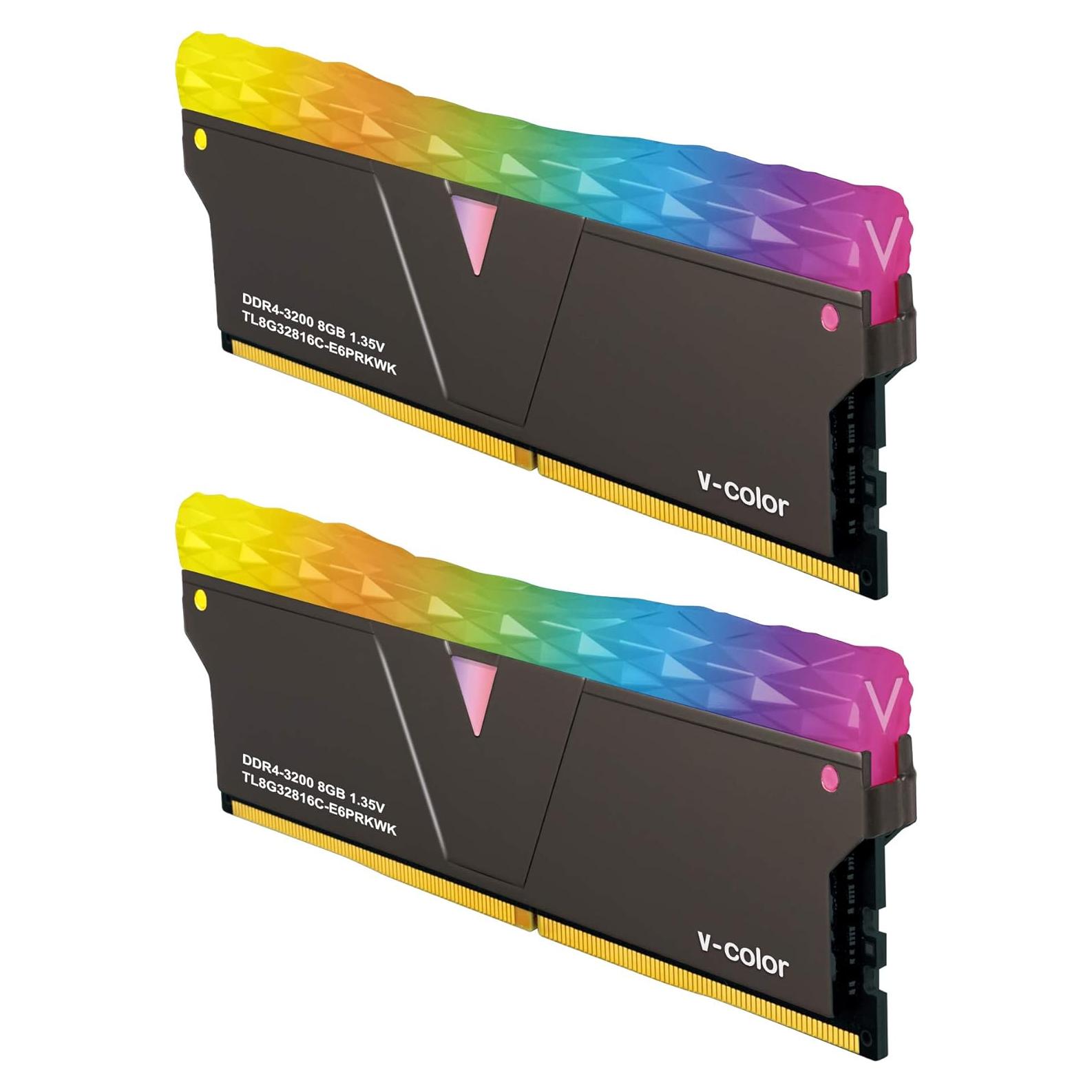 Memoria RAM V-Color Prism Pro 16GB (8GBx2) DDR4 3200MHz RGB