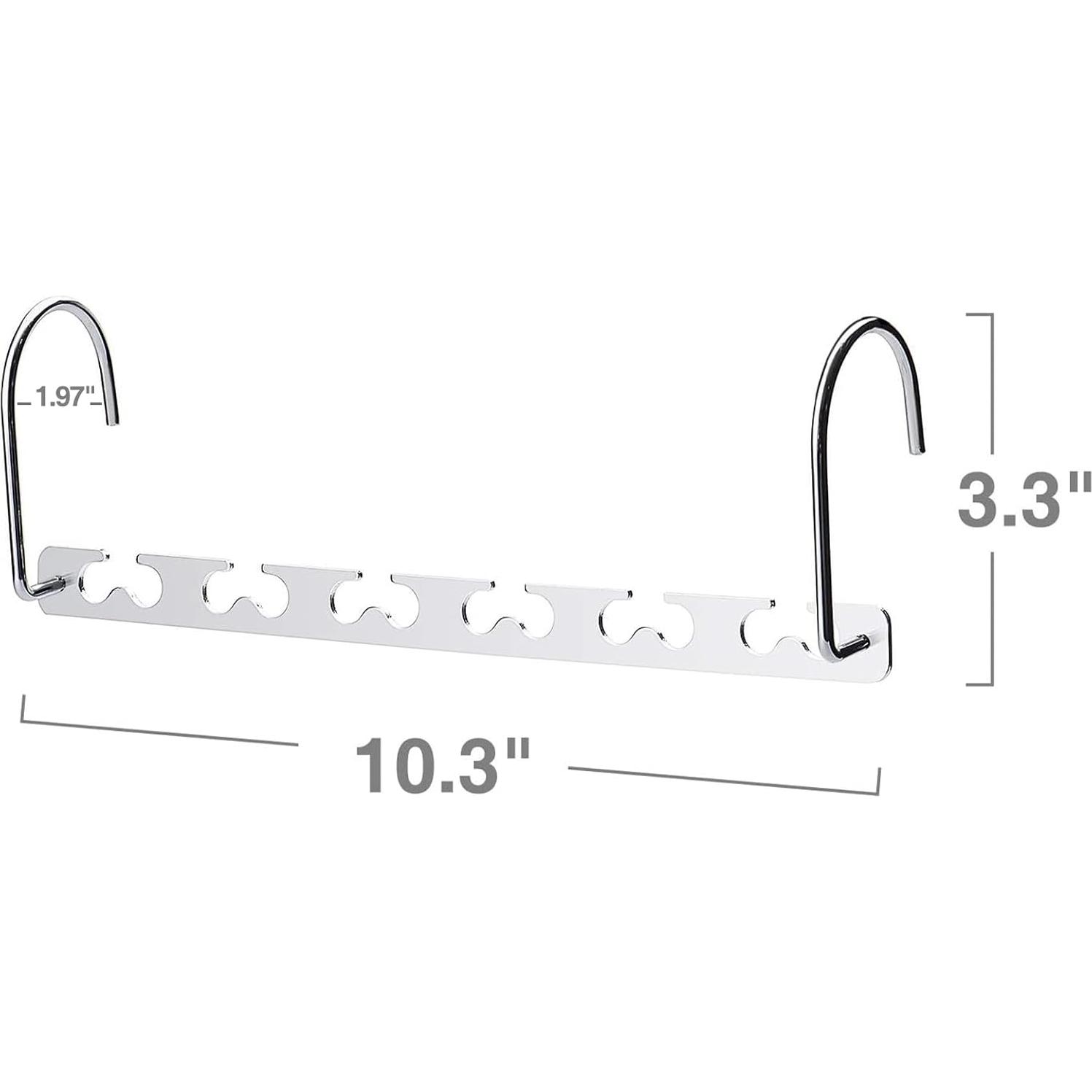 Perchas Ahorradoras de Espacio HOUSE DAY - 4 Paquete Metal 13.6 kg