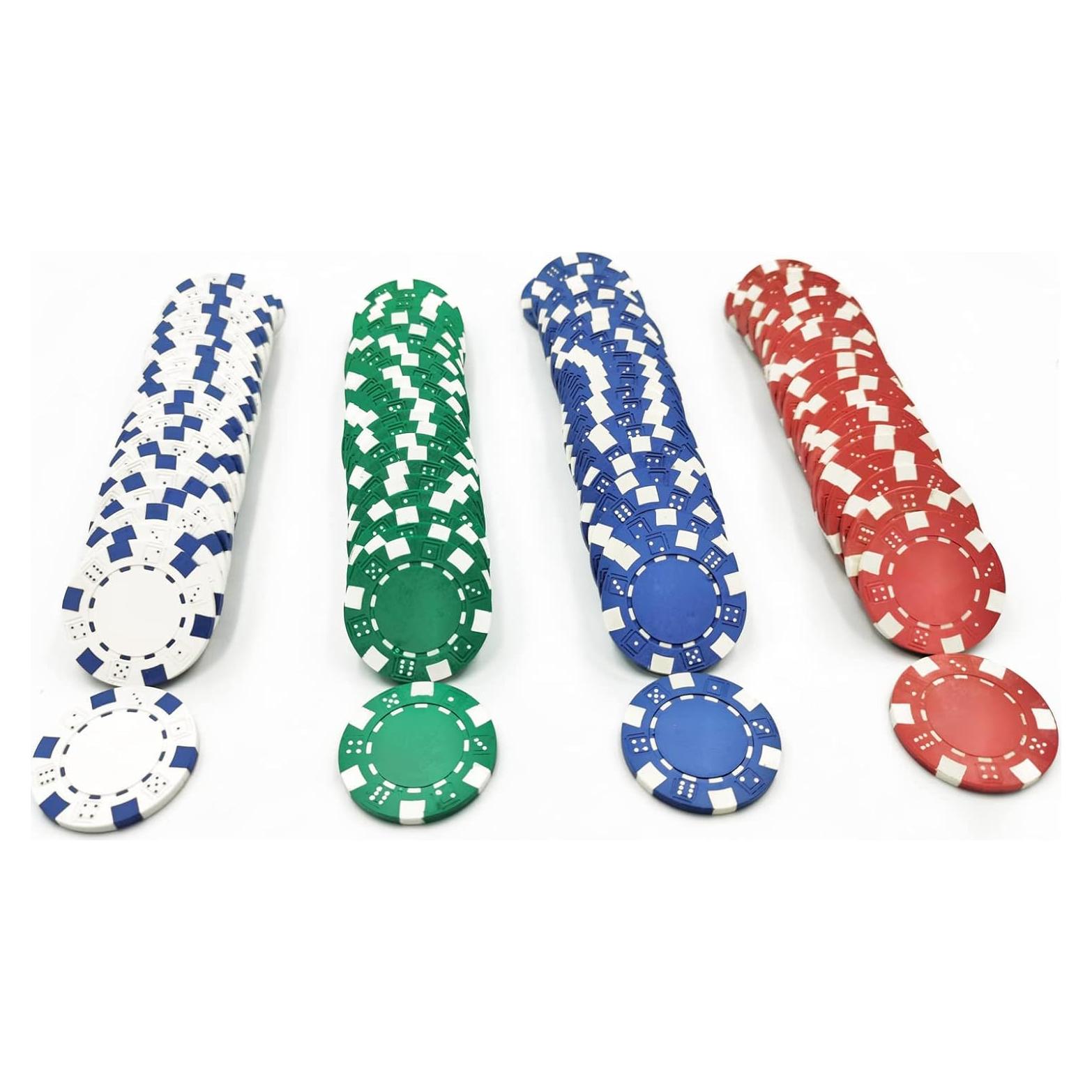 Fichas de Póker SEETOOOGAMES 100 piezas 11.5g 4 colores