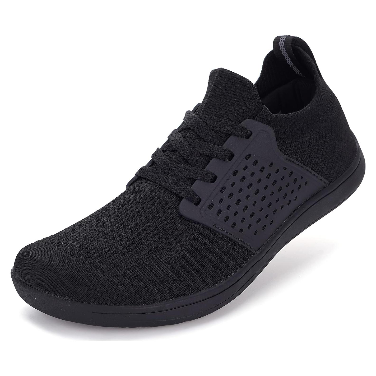 Zapatos Minimalistas WHITIN Mujer Anchos Suela Cero Todo Negro