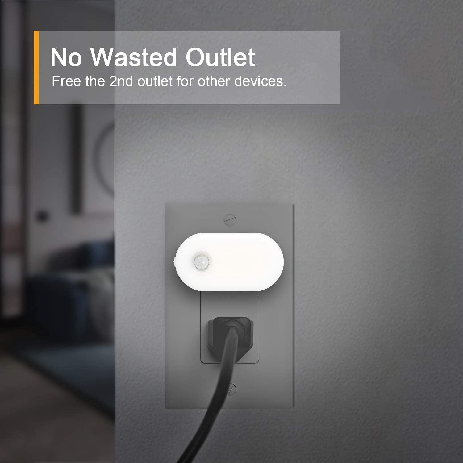 Luz Nocturna LED Lyridz con Sensor de Movimiento 1-120LM - Paquete de 6