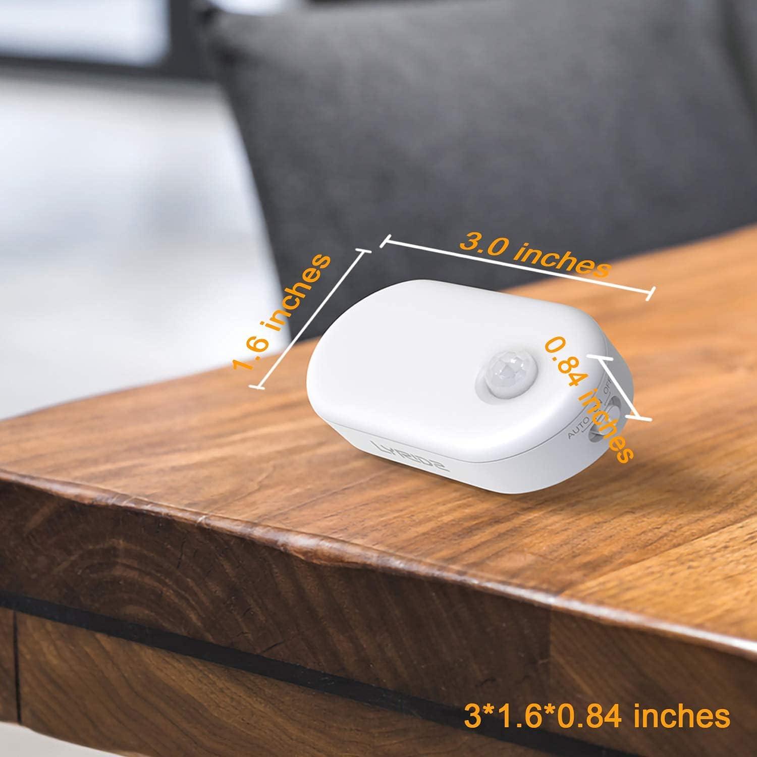 Luz Nocturna LED Lyridz con Sensor de Movimiento 1-120LM - Paquete de 6