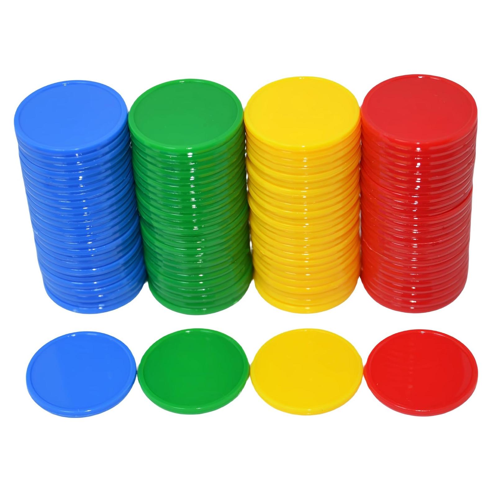 Set de 100 Fichas Plásticas 25mm SmartDealsPro con Caja