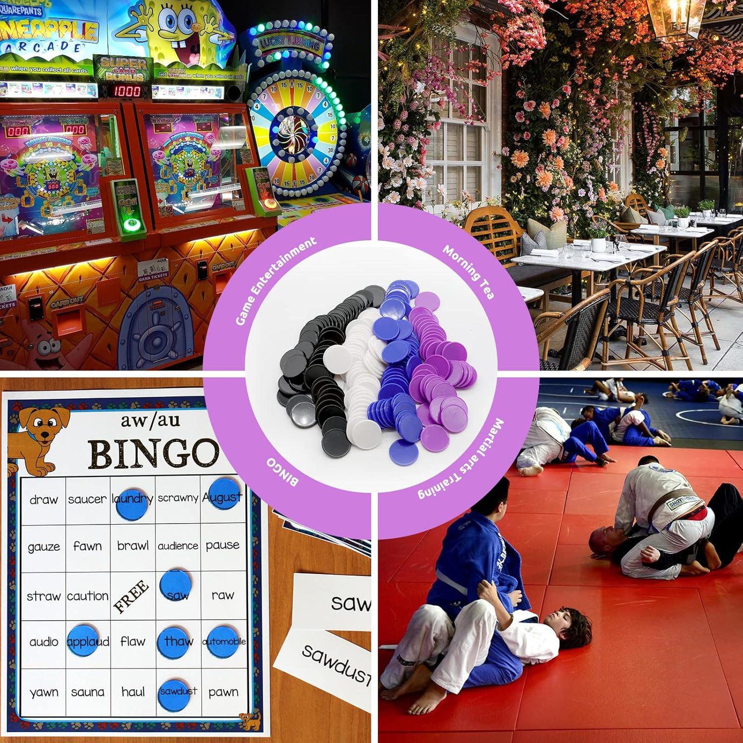 Juego de 100 Fichas de Plástico para Aprendizaje 25mm