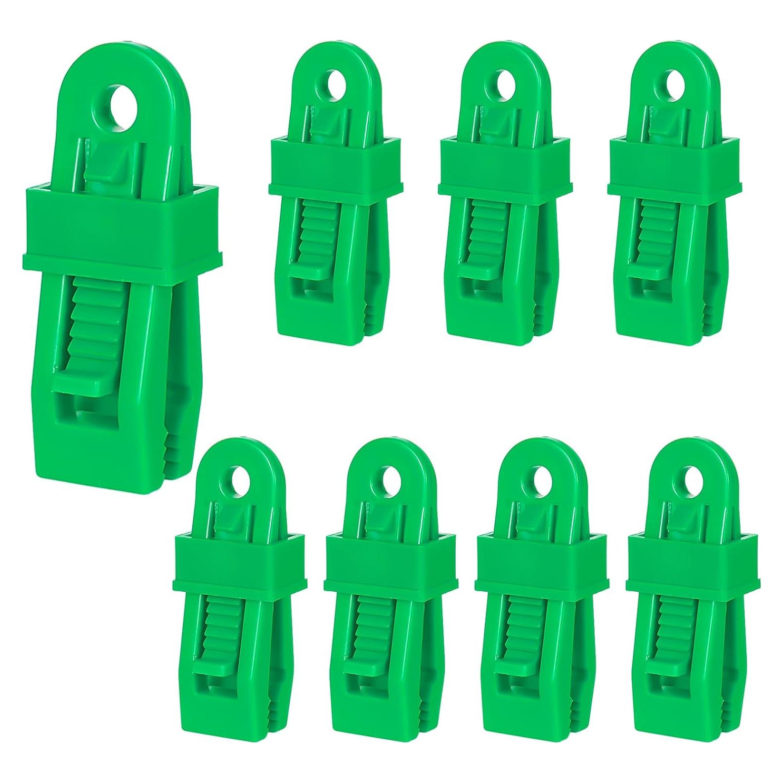 Pinzas para Lonas COCOMK 8 Piezas Alta Resistencia Verde