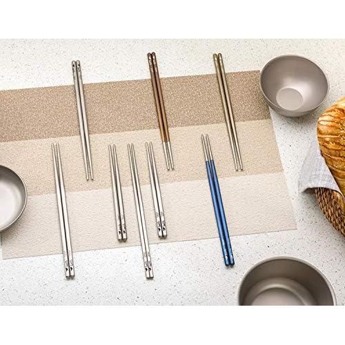 Palillos de Titanio Keith Ti5633 con Estuche Azul - 232 mm