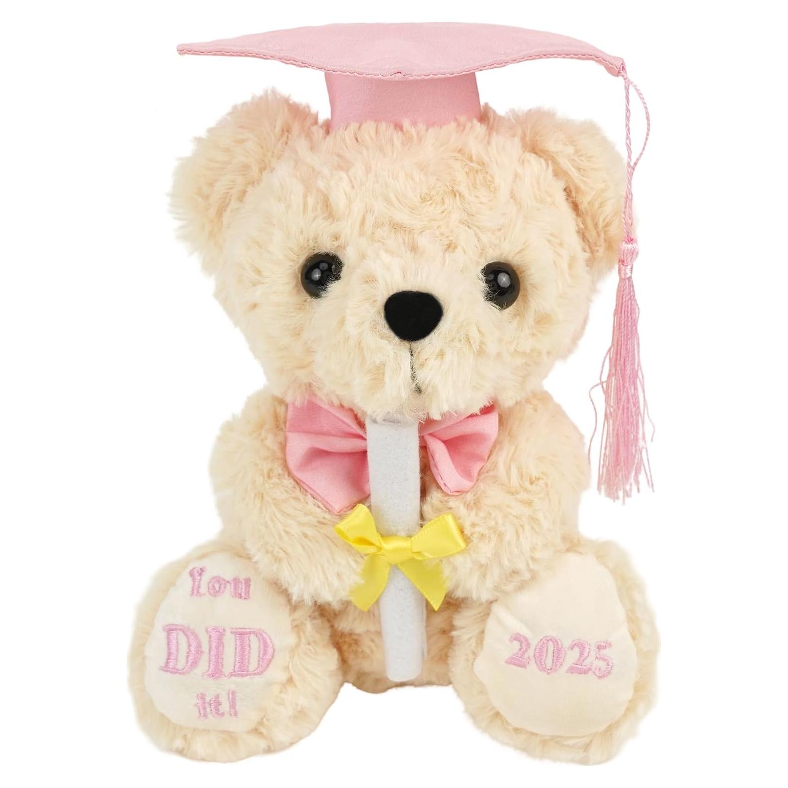 Oso de Graduación Rosa Numyawl 20 cm con Diploma y Gorra
