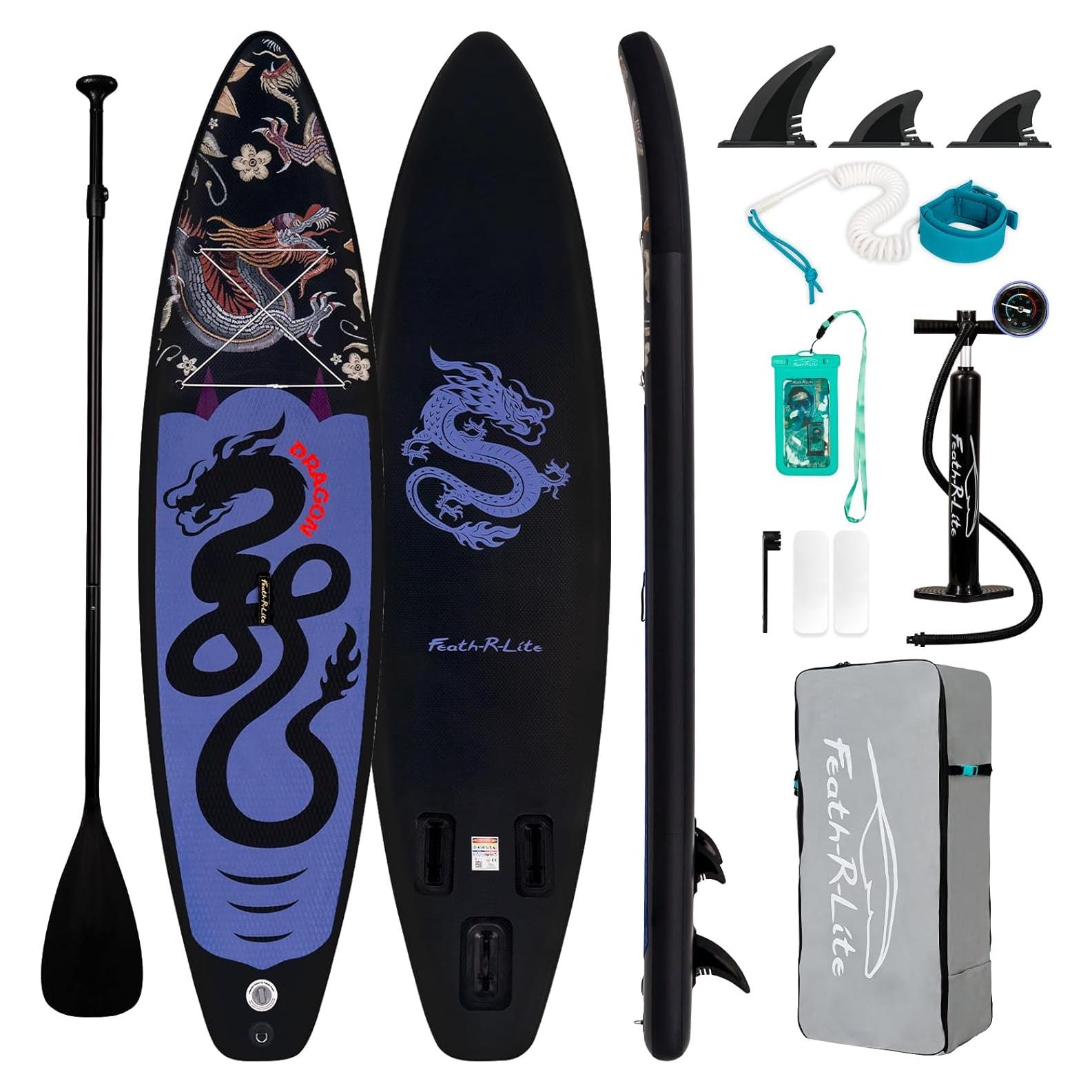 Tabla de Paddle Inflable FunWater Dragón Negro 3.20 m