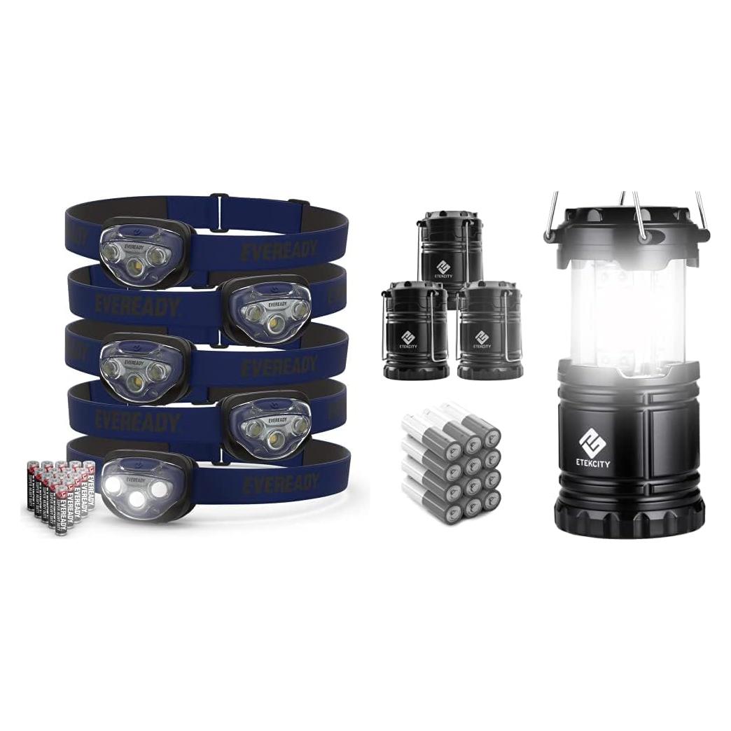 Linternas Frontales LED Eveready Pro200 5-Pack Resistente al Agua